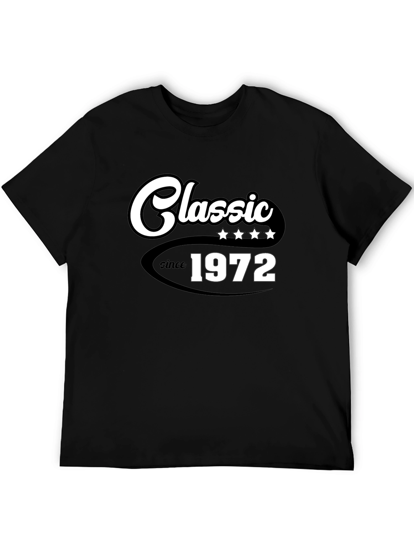 Black Classic Since 1972 Black T-Shirt view 5