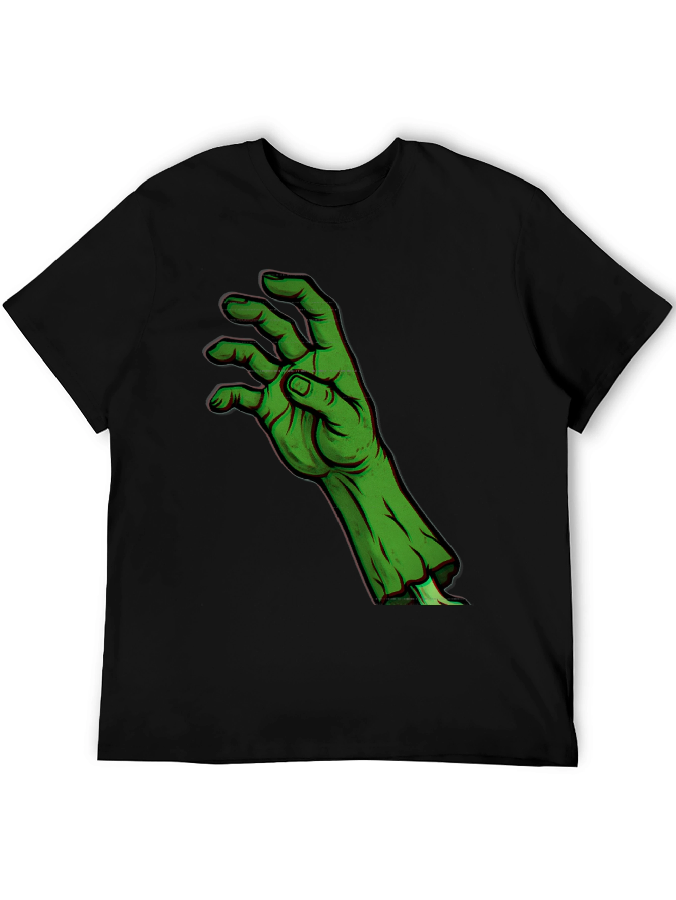 Black Zombie Hand Graphic T-Shirt - Horror Halloween Style view 5
