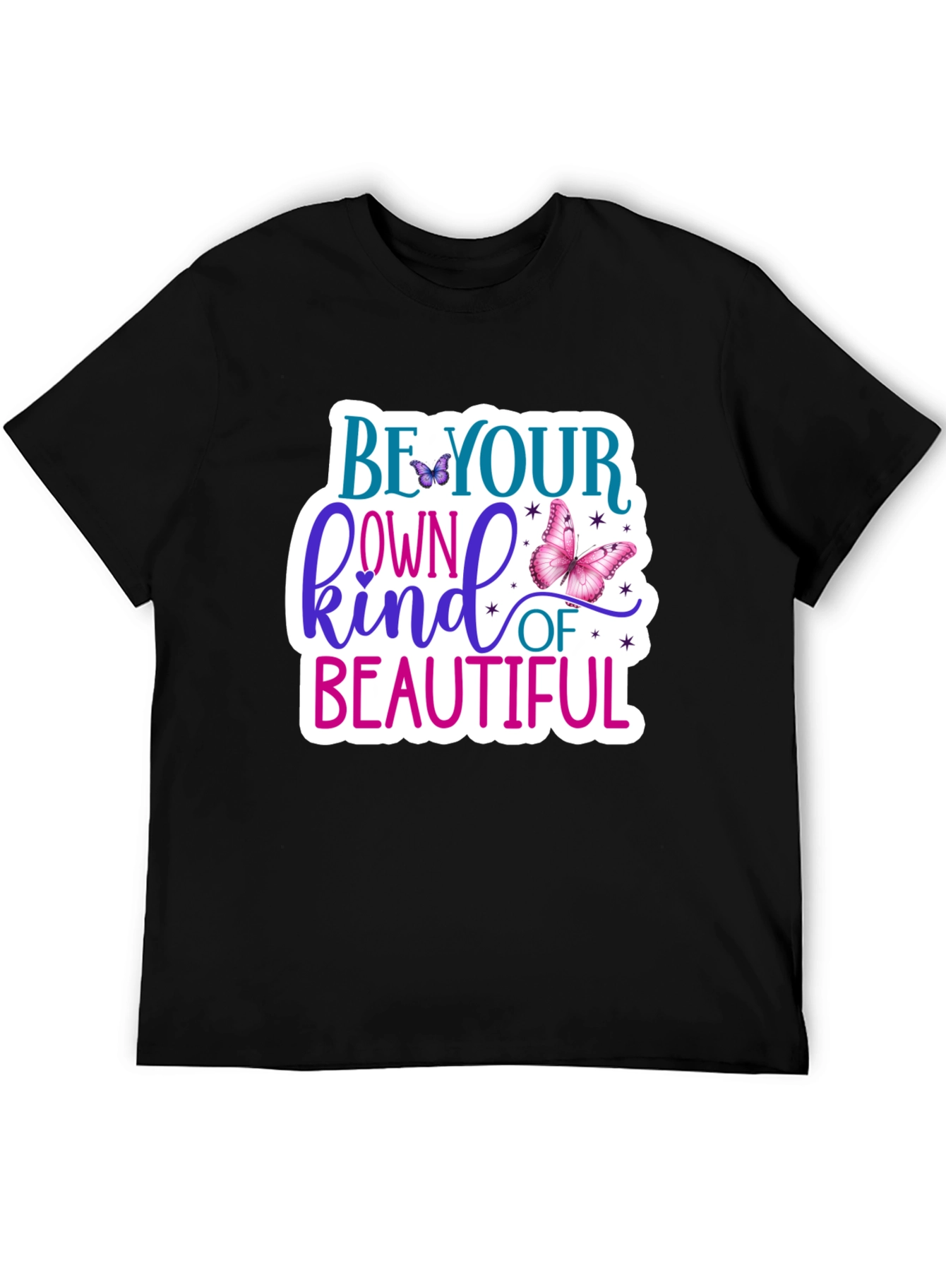 Black Be Your Own Kind of Beautiful T-Shirt view 5