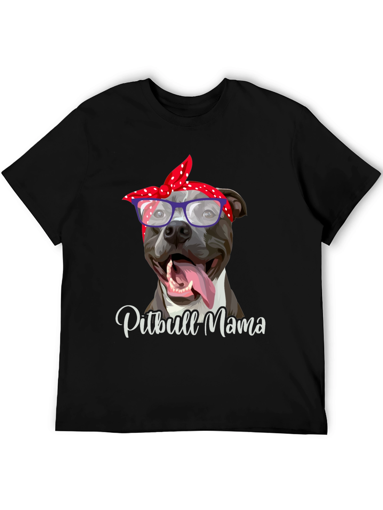Pitbull Mama Graphic Tee - Stylish Dog Lover Shirt - 5