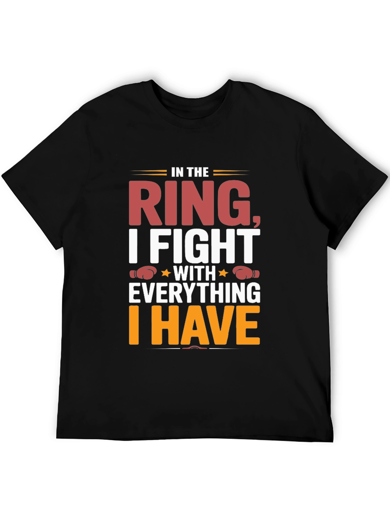 Black In The Ring I Fight Graphic T-Shirt view 5