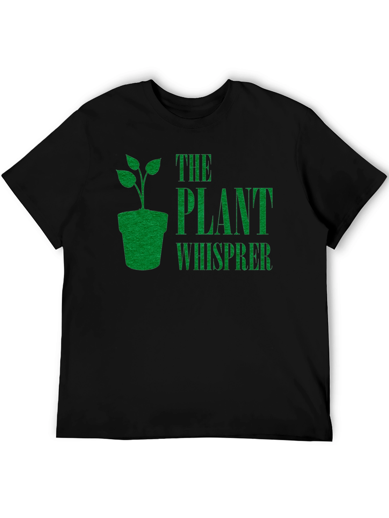 Black Plant Whisperer Graphic Tee - Gardening Enthusiast T-Shirt view 5