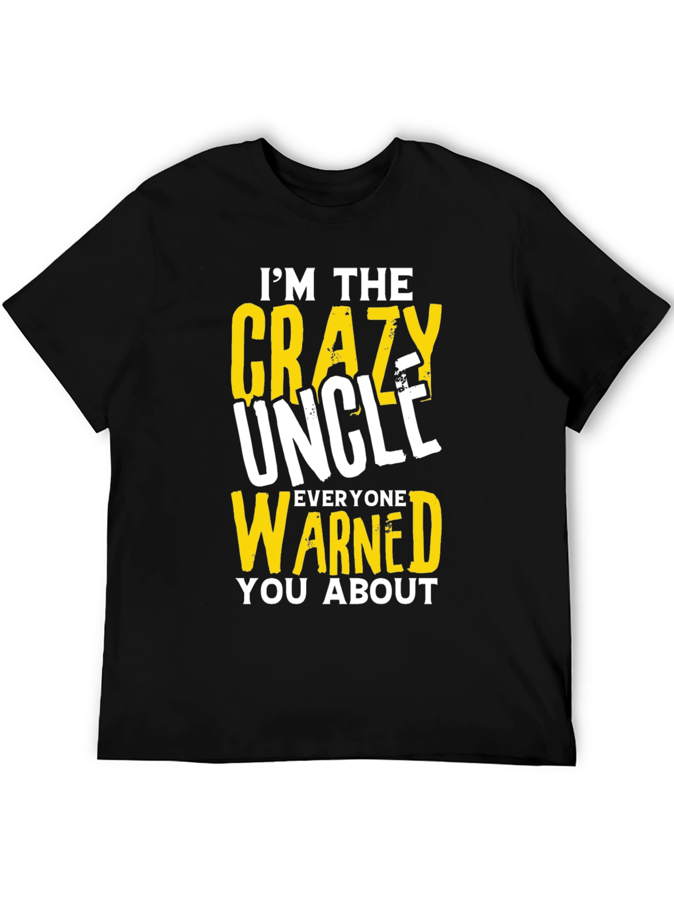 Black Crazy Uncle T-Shirt - Funny Novelty Tee view 5