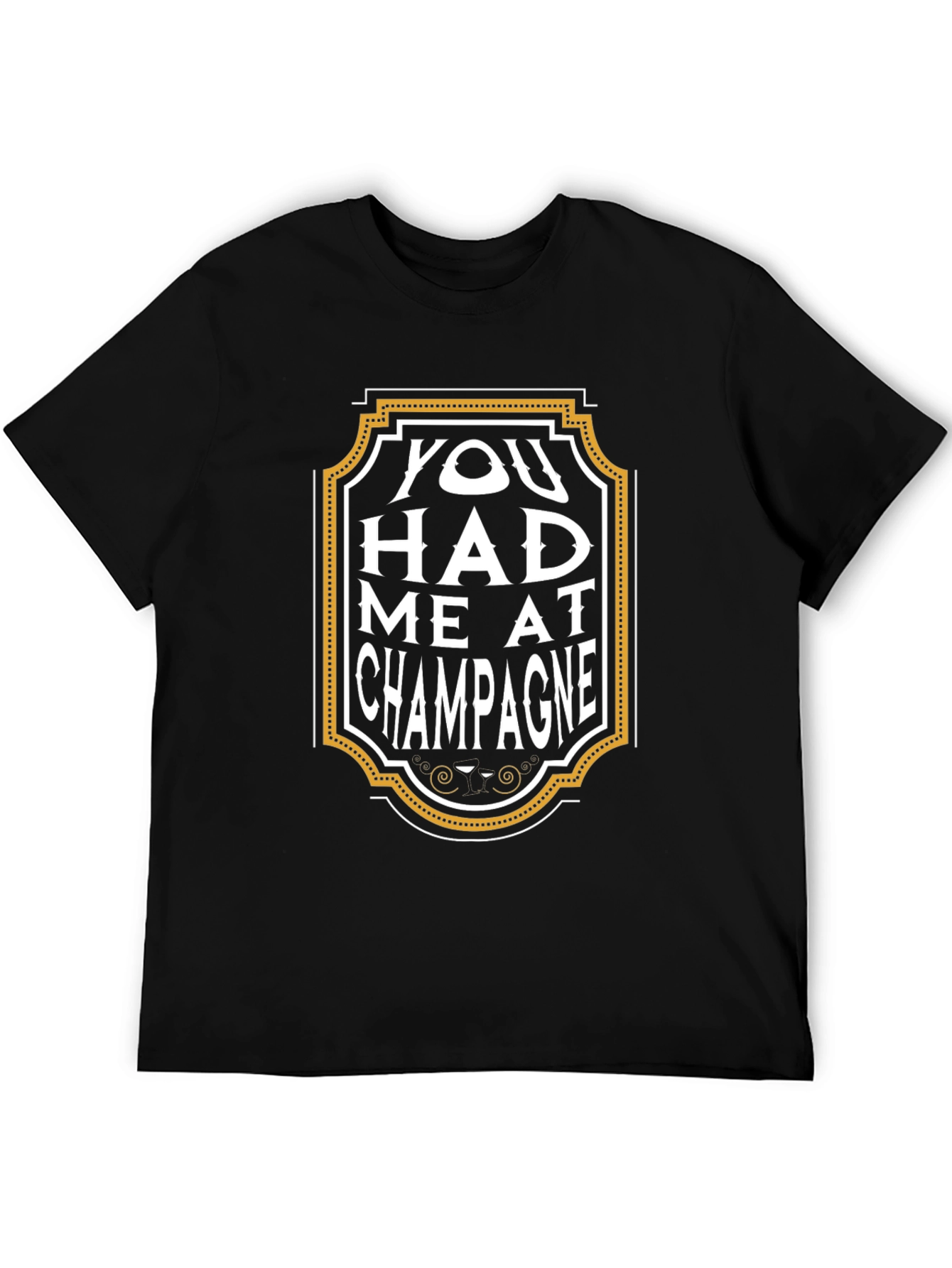 Black You Had Me at Champagne Graphic Tee view 5