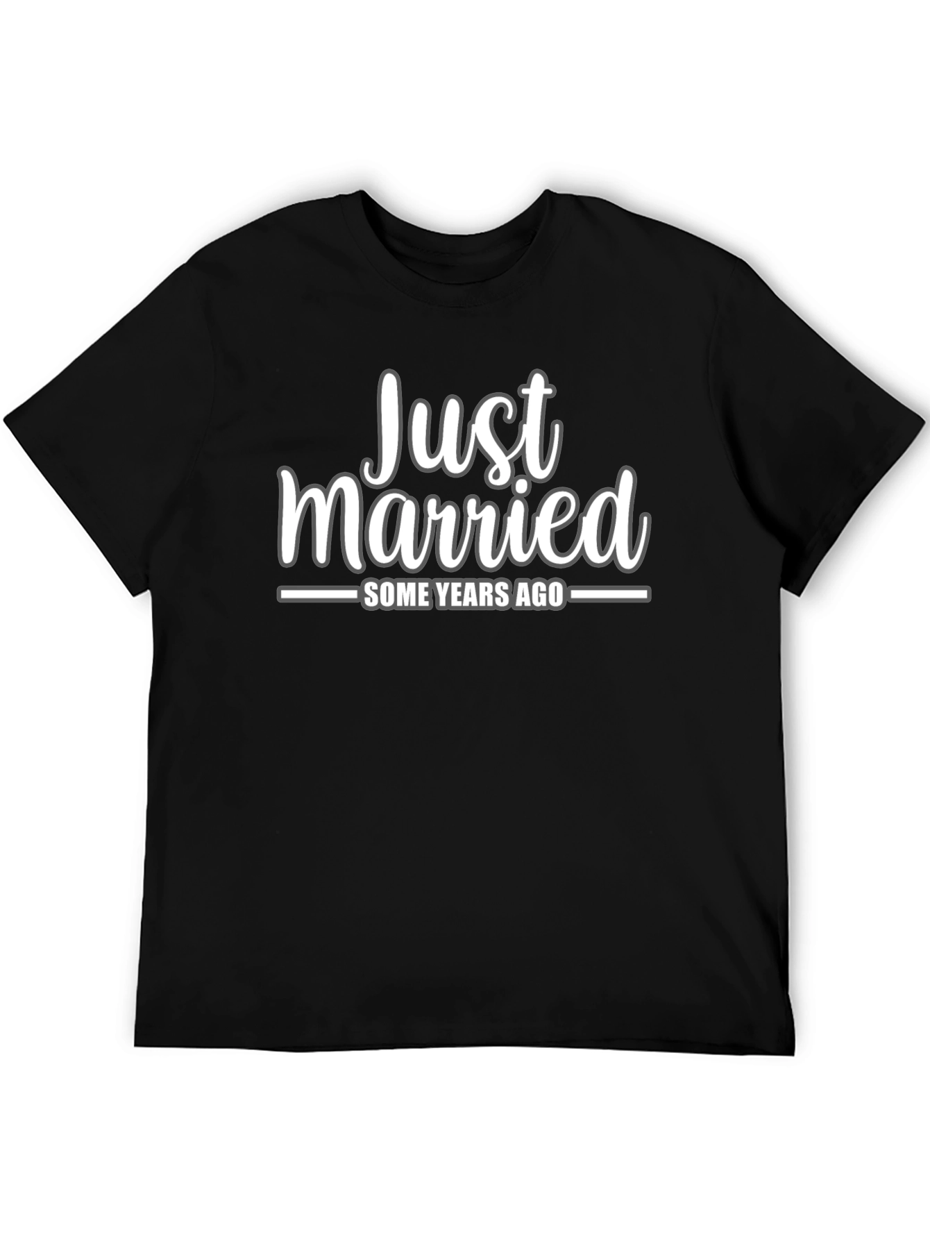 Black Just Married Some Years Ago T-Shirt view 5