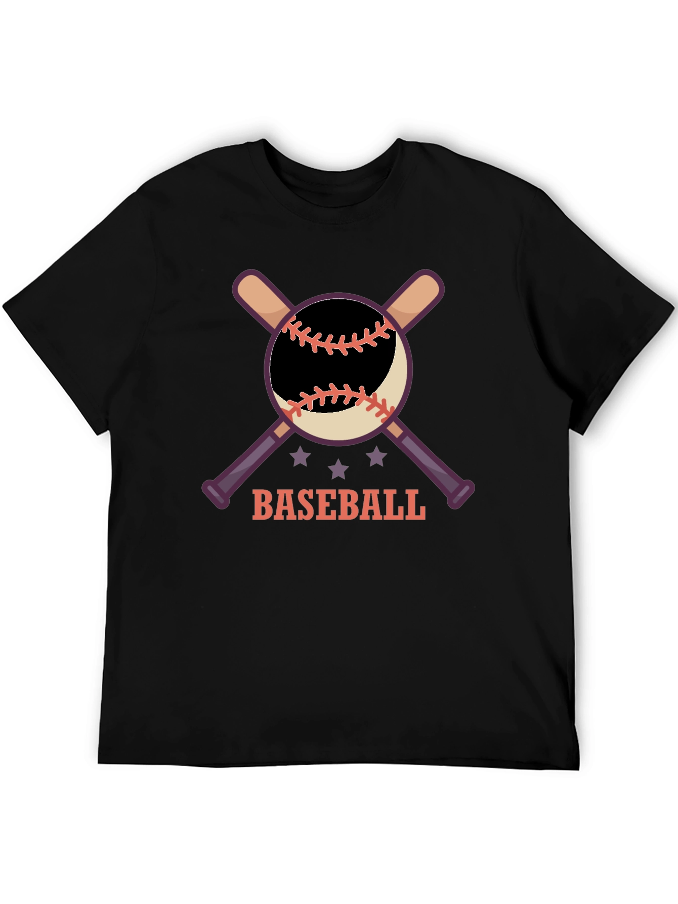 Black Baseball Graphic T-Shirt view 5