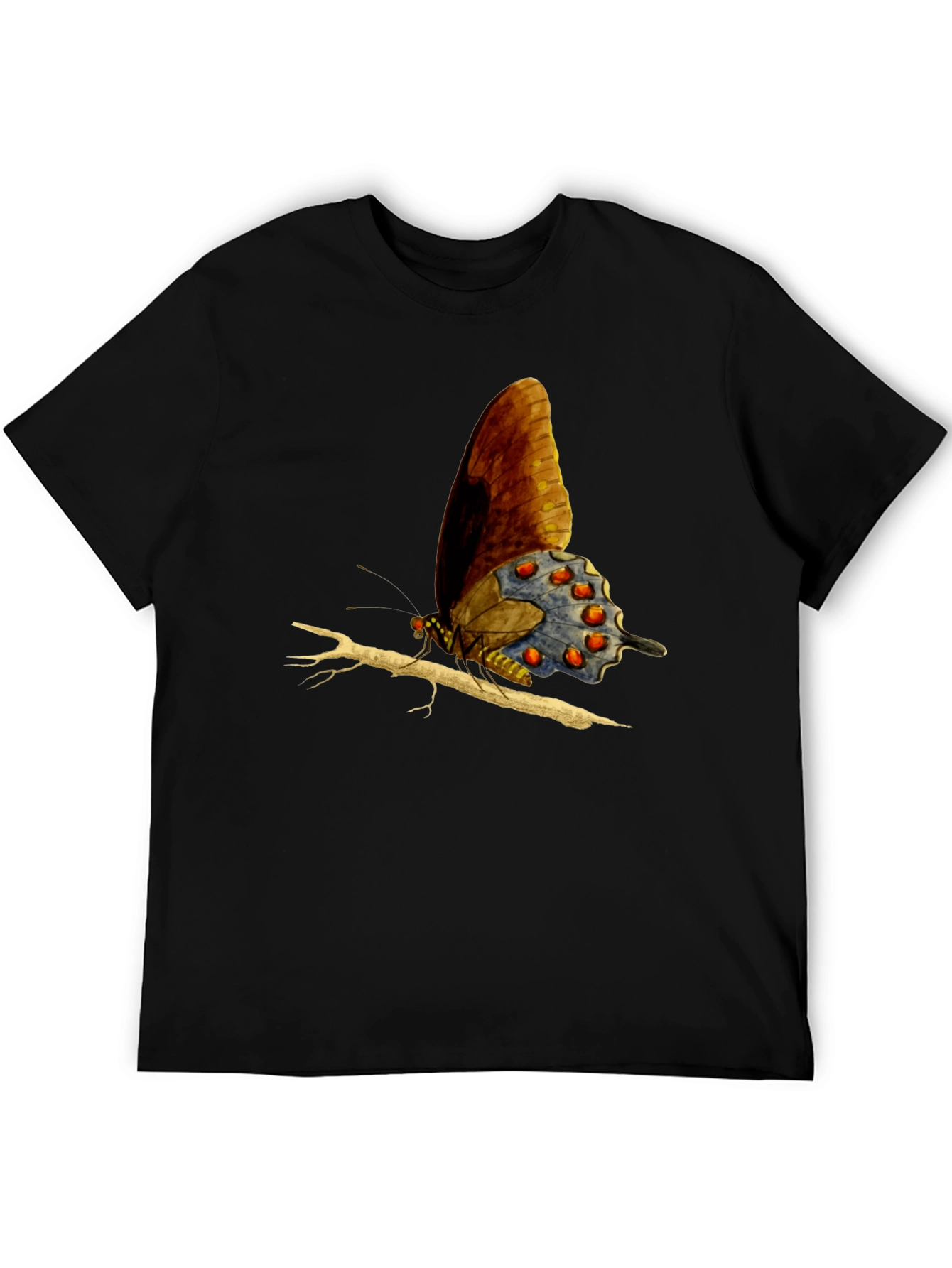 Butterfly Graphic Tee - Men's Black T-Shirt - 5