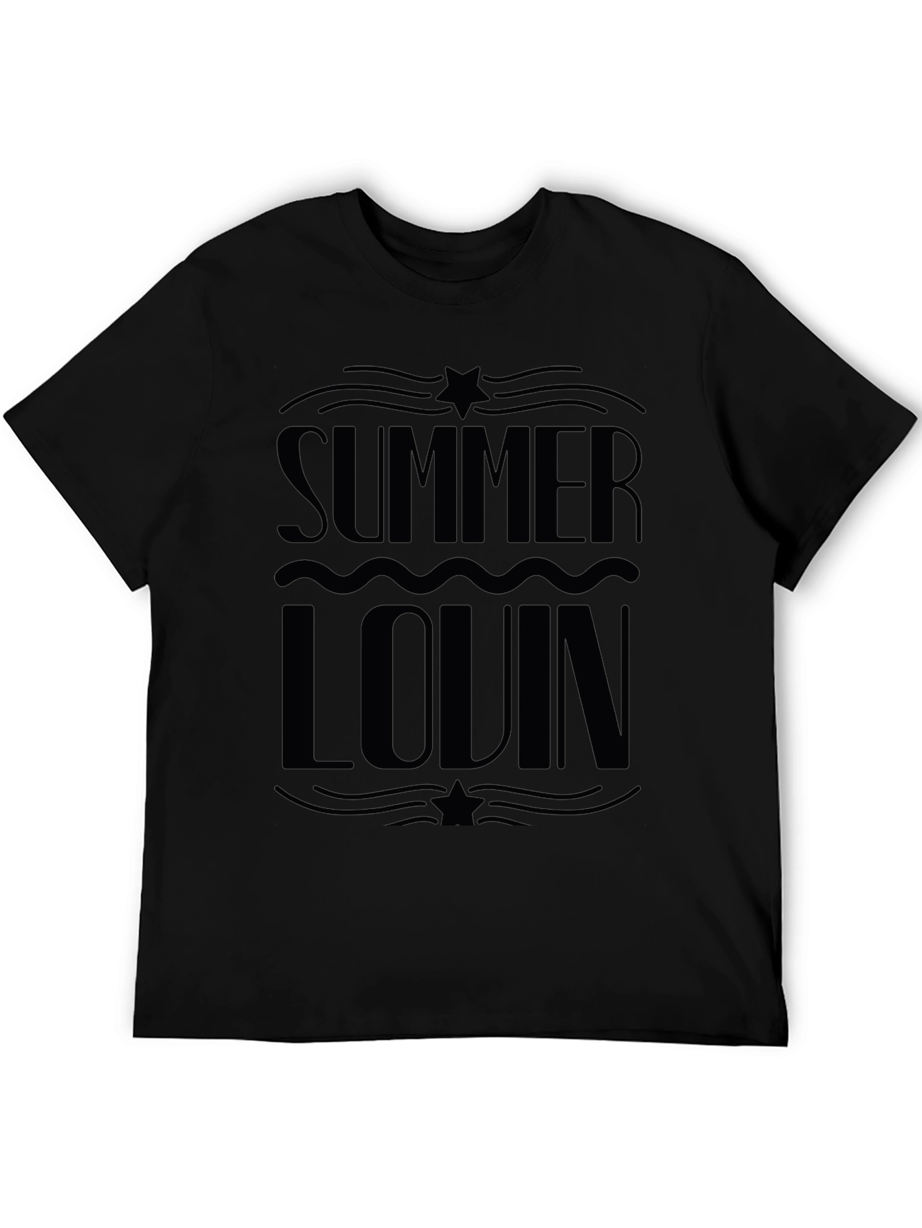 Black Summer Lovin' Black Graphic Tee view 5