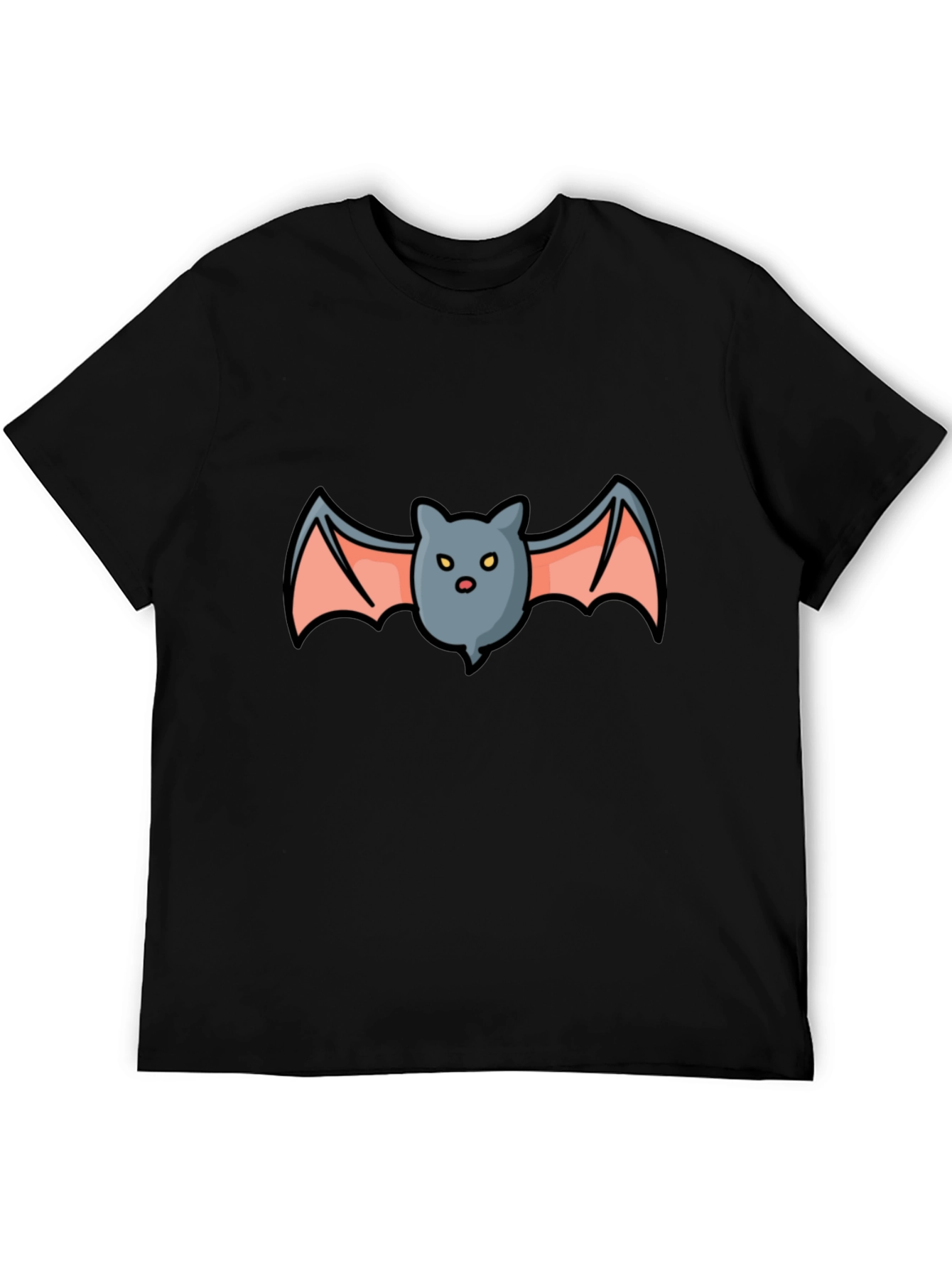 Black Cartoon Bat Graphic T-Shirt - Spooky Season view 5