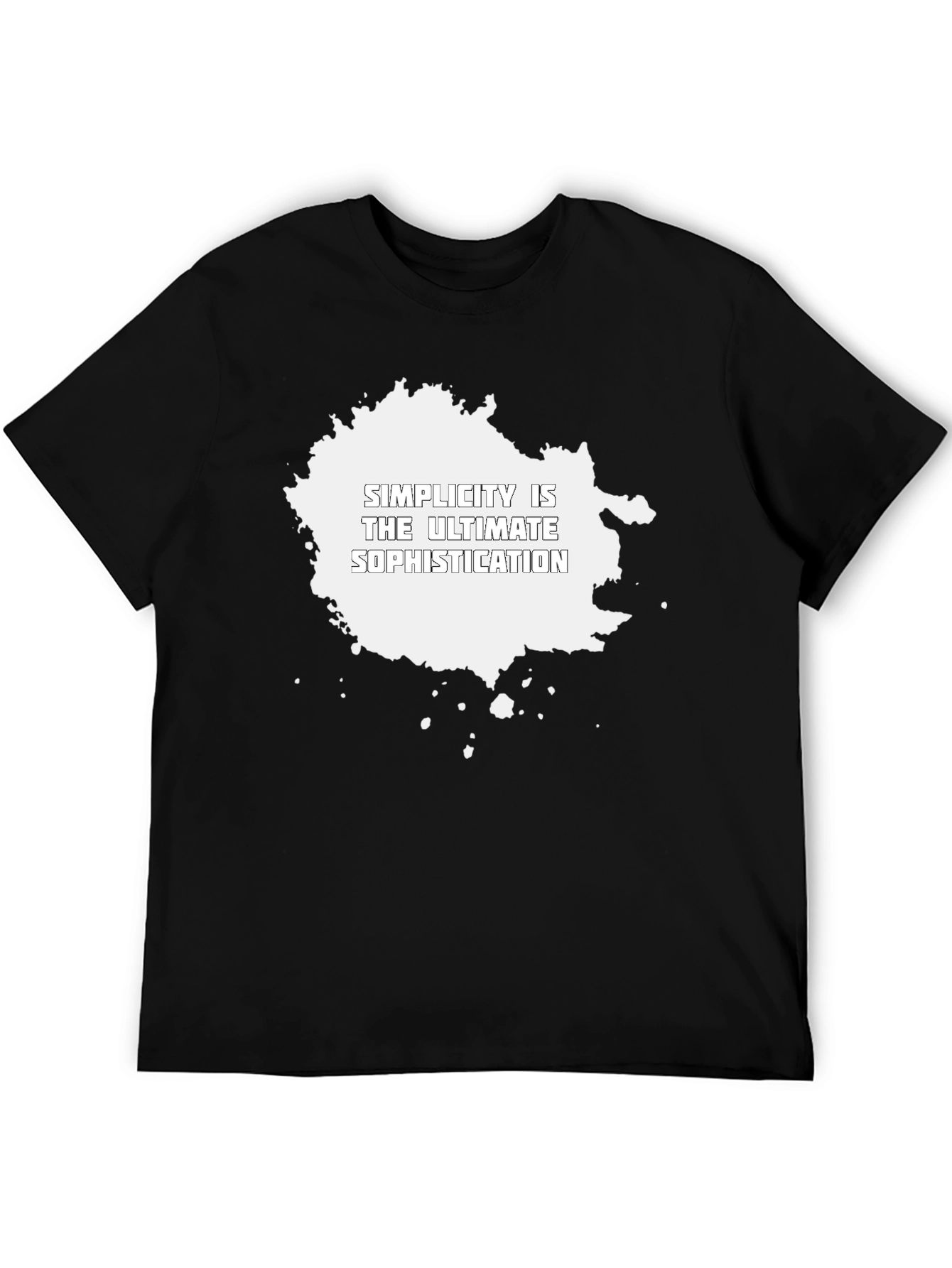 Black Simplicity T-Shirt: Ultimate Sophistication Tee view 5