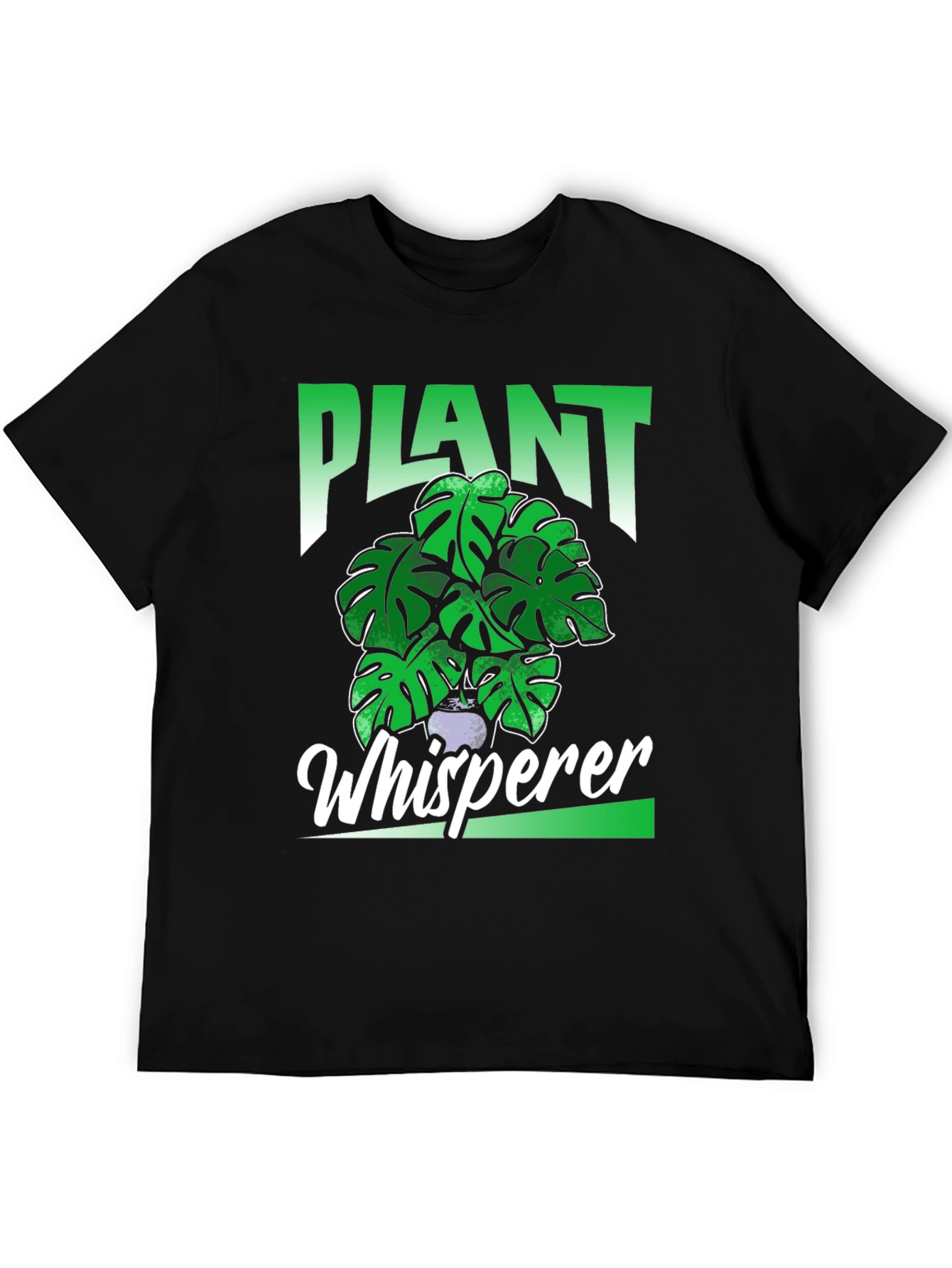Black Plant Whisperer T-Shirt - Houseplant Lover Tee view 5