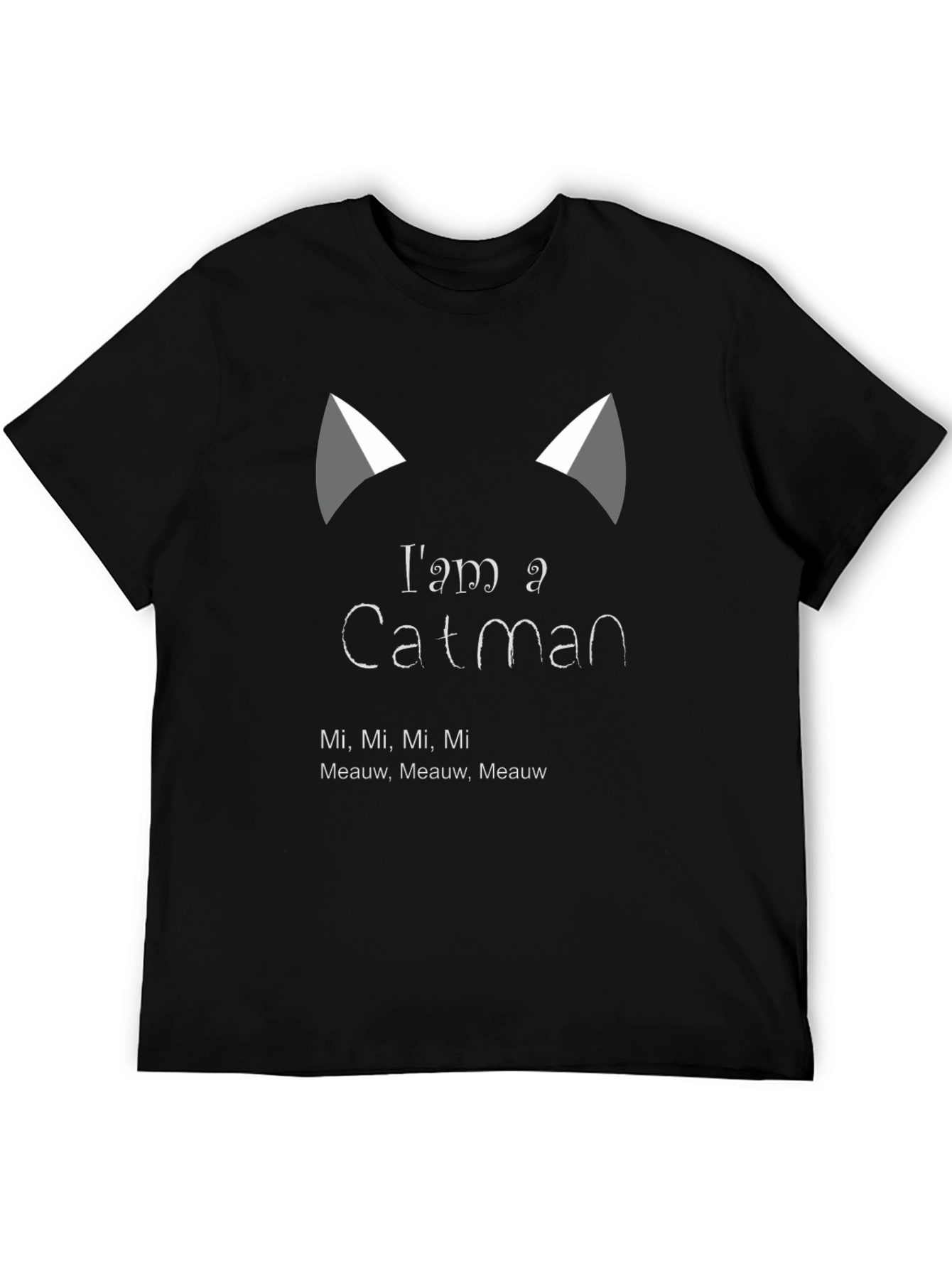 Black I'm a Catman T-Shirt - Funny Cat Lover Tee view 5