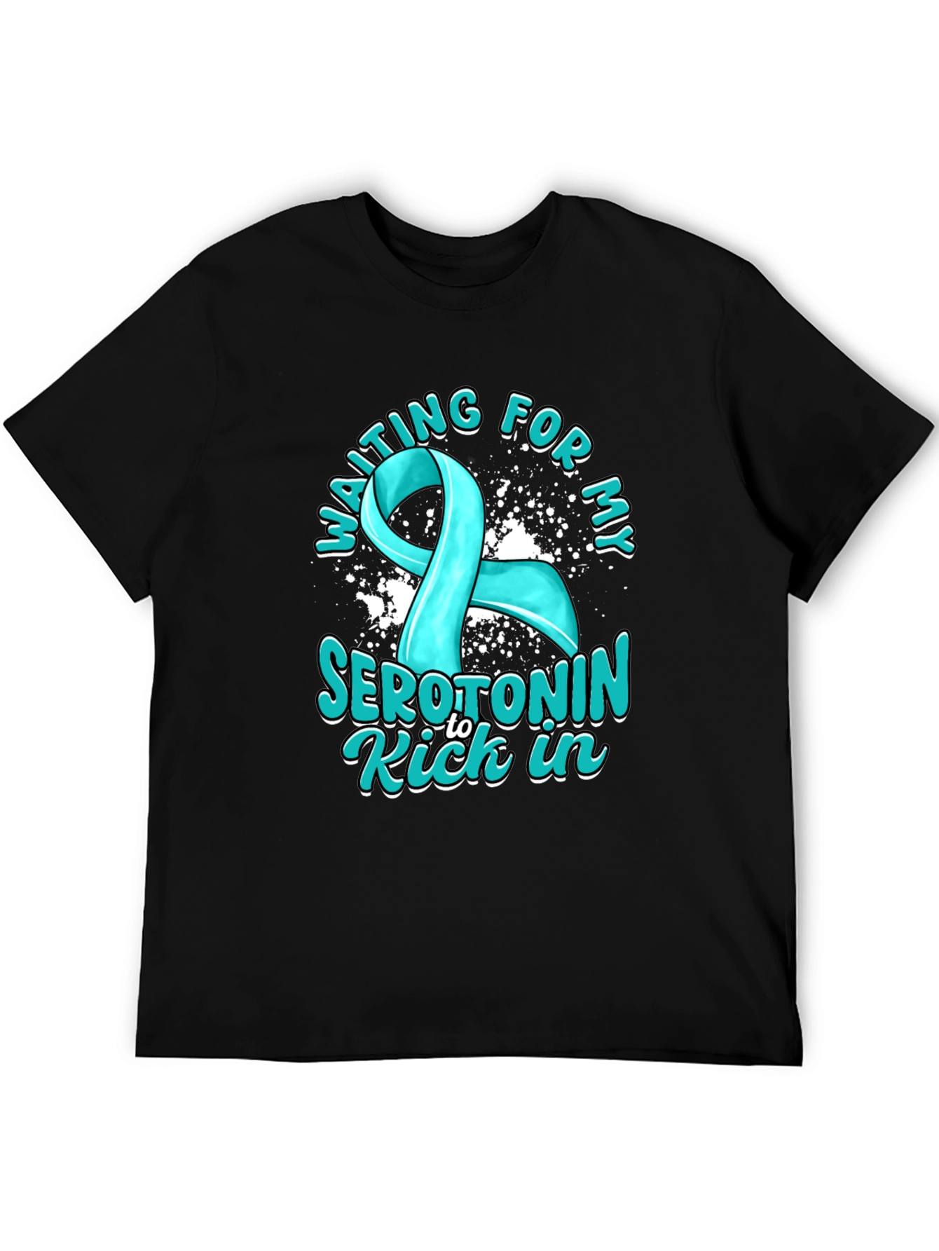 Black Serotonin Kick In T-Shirt Mental Health Awareness view 5
