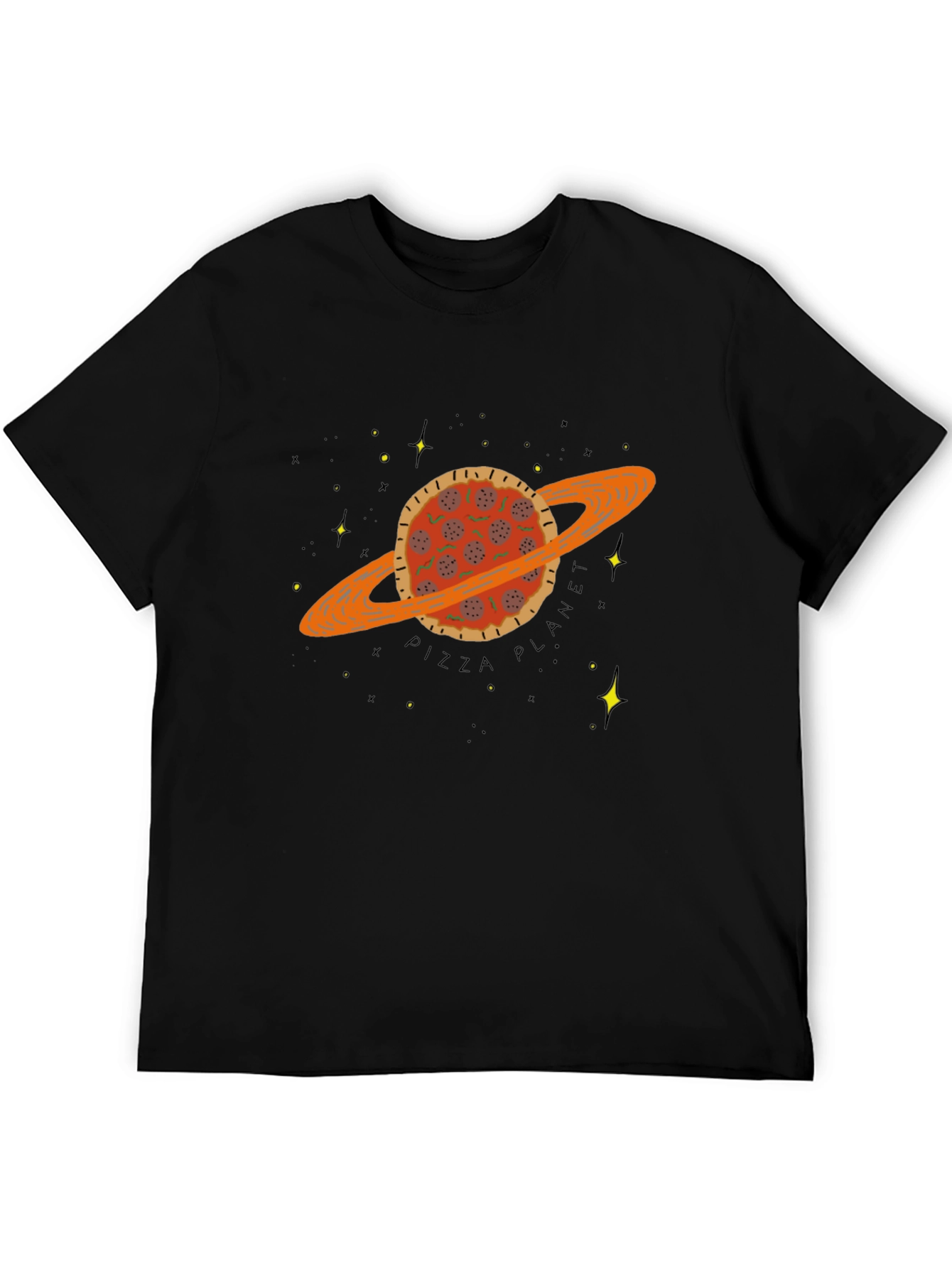Black Pizza Planet Graphic Tee view 5
