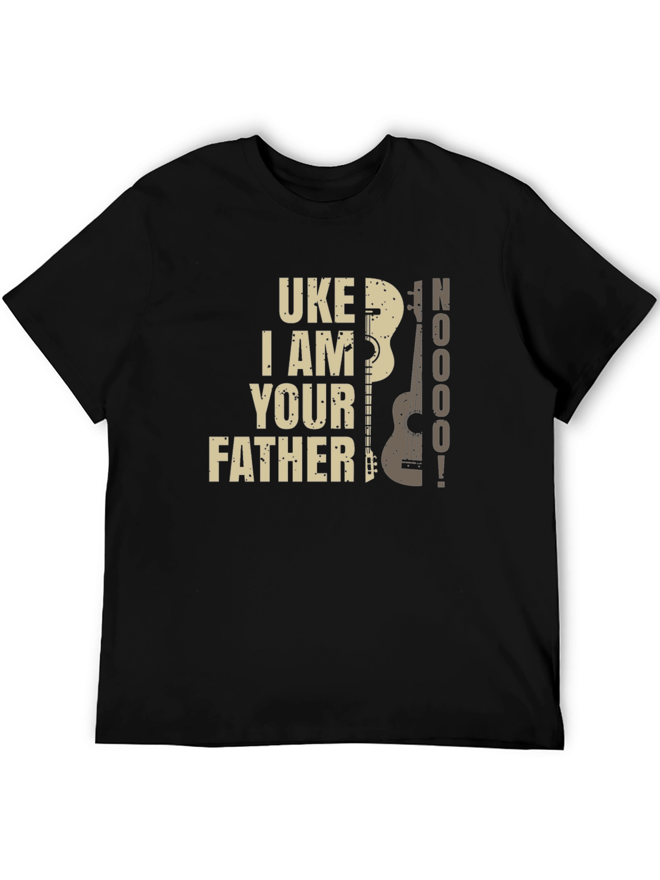 Black Uke I Am Your Father T-Shirt - Black, Novelty Tee view 5