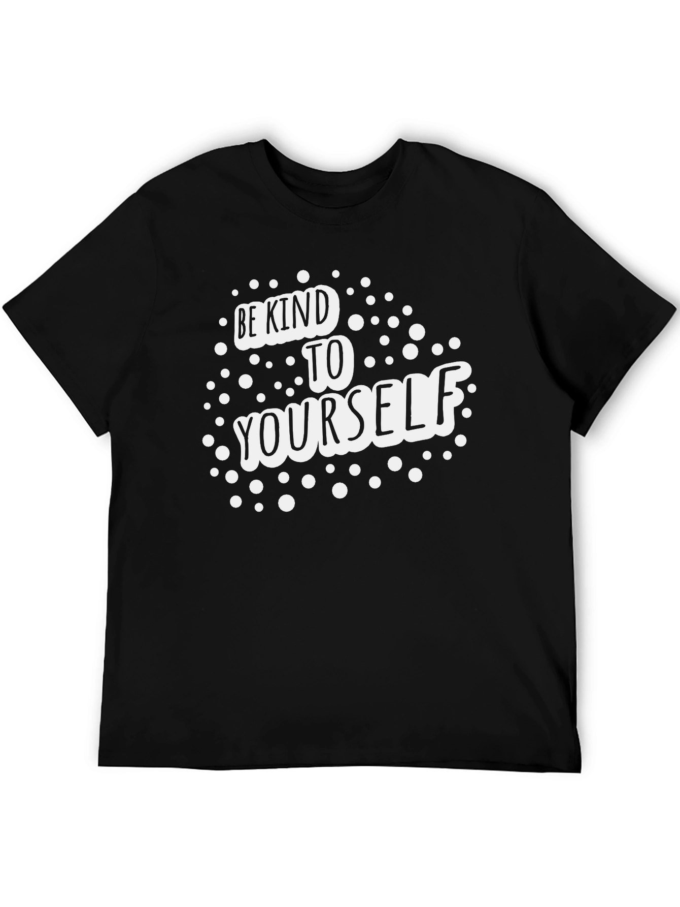 Black Be Kind to Yourself Black T-Shirt view 5