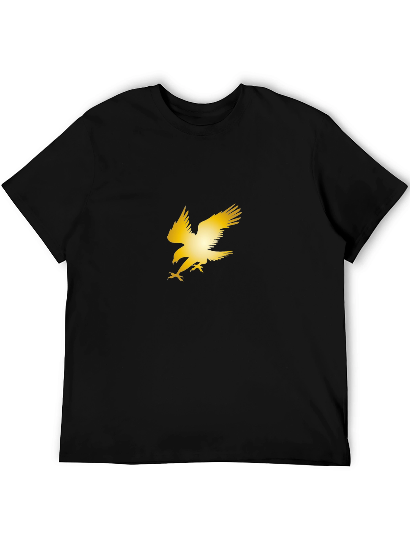 Golden Eagle Graphic Black T-Shirt - 5