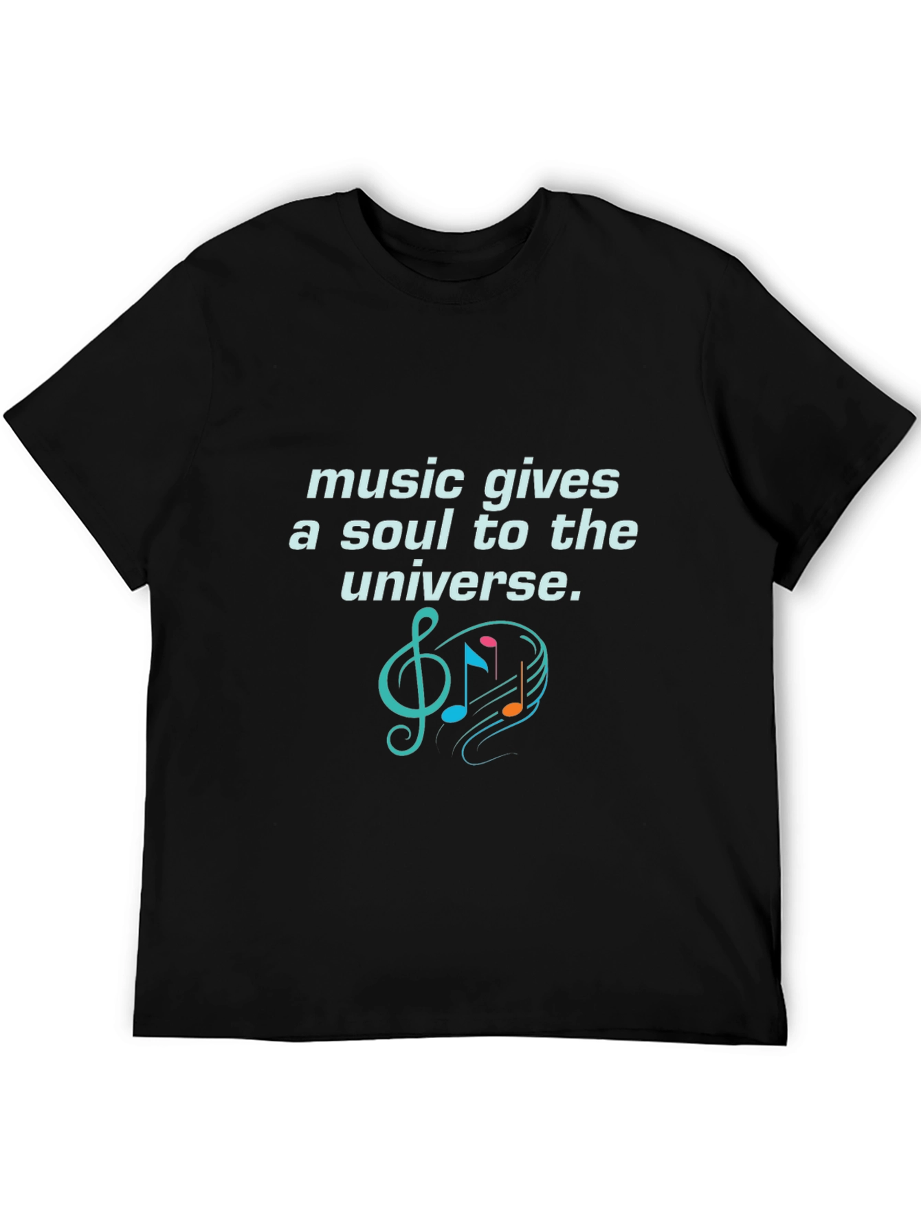 Black Music Gives a Soul T-Shirt - Unique Graphic Tee view 5