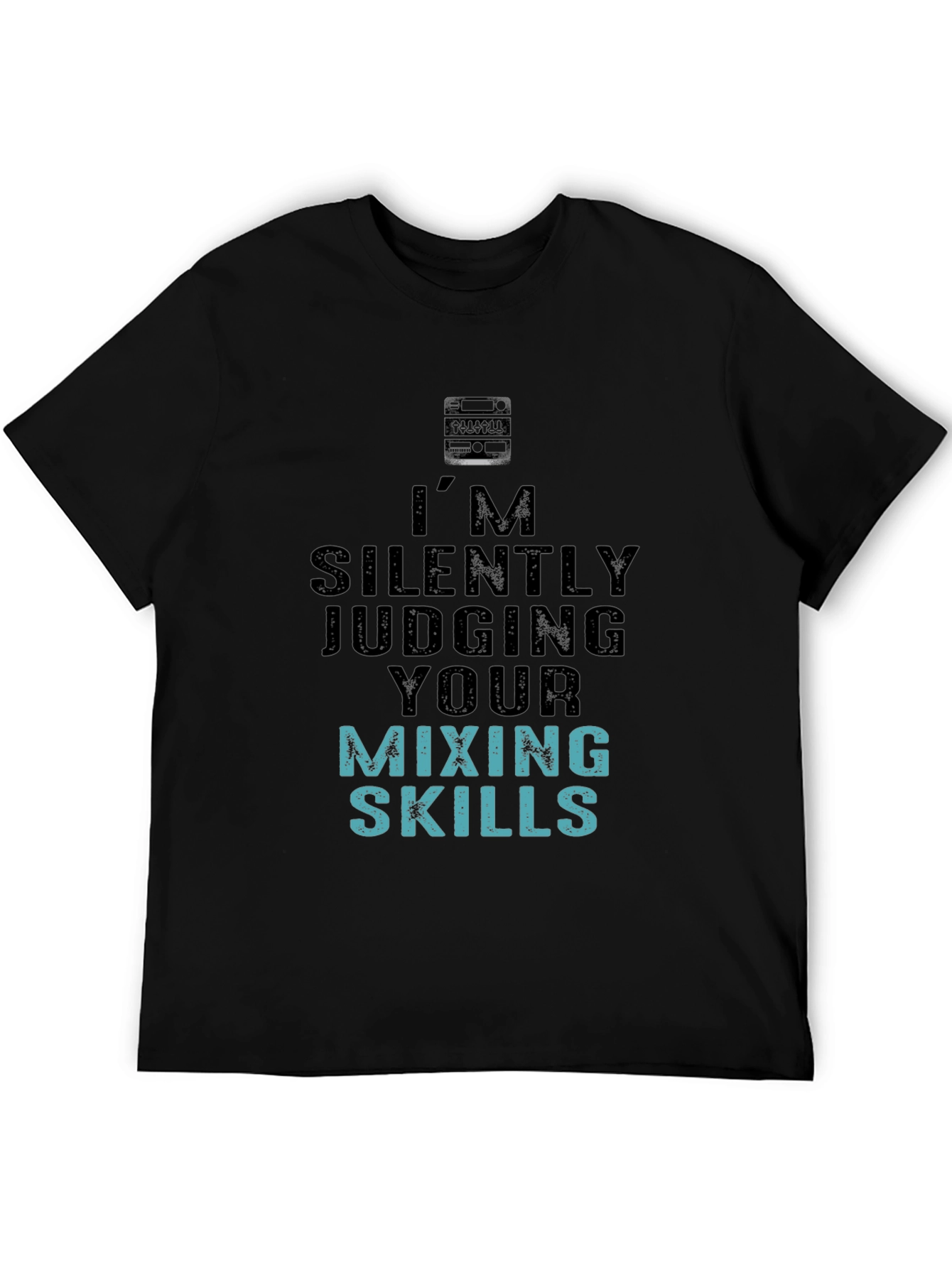 Black Silently Judging Mixing Skills Graphic Tee view 5