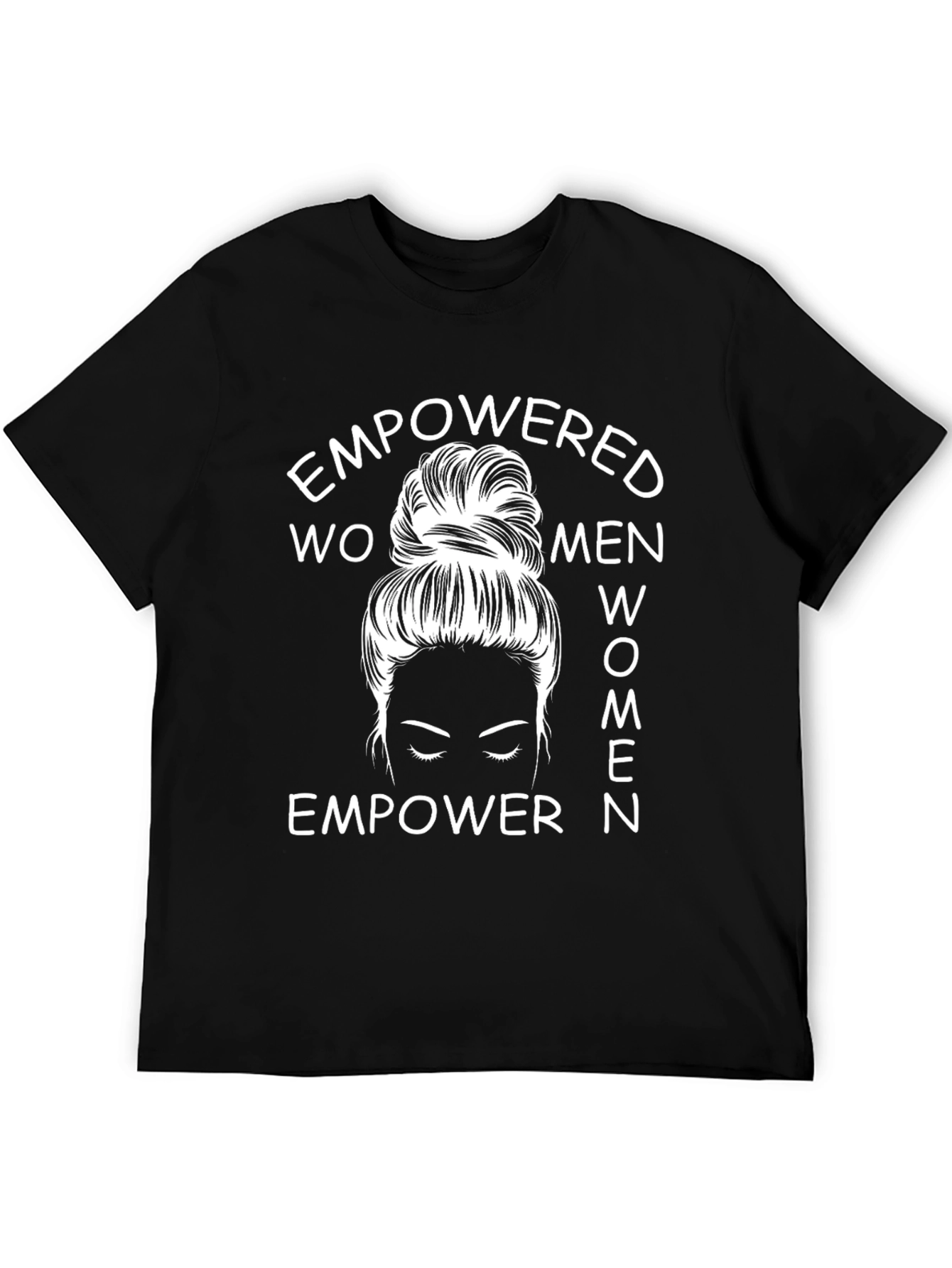 Black Empowered Women Graphic Tee - Black view 5