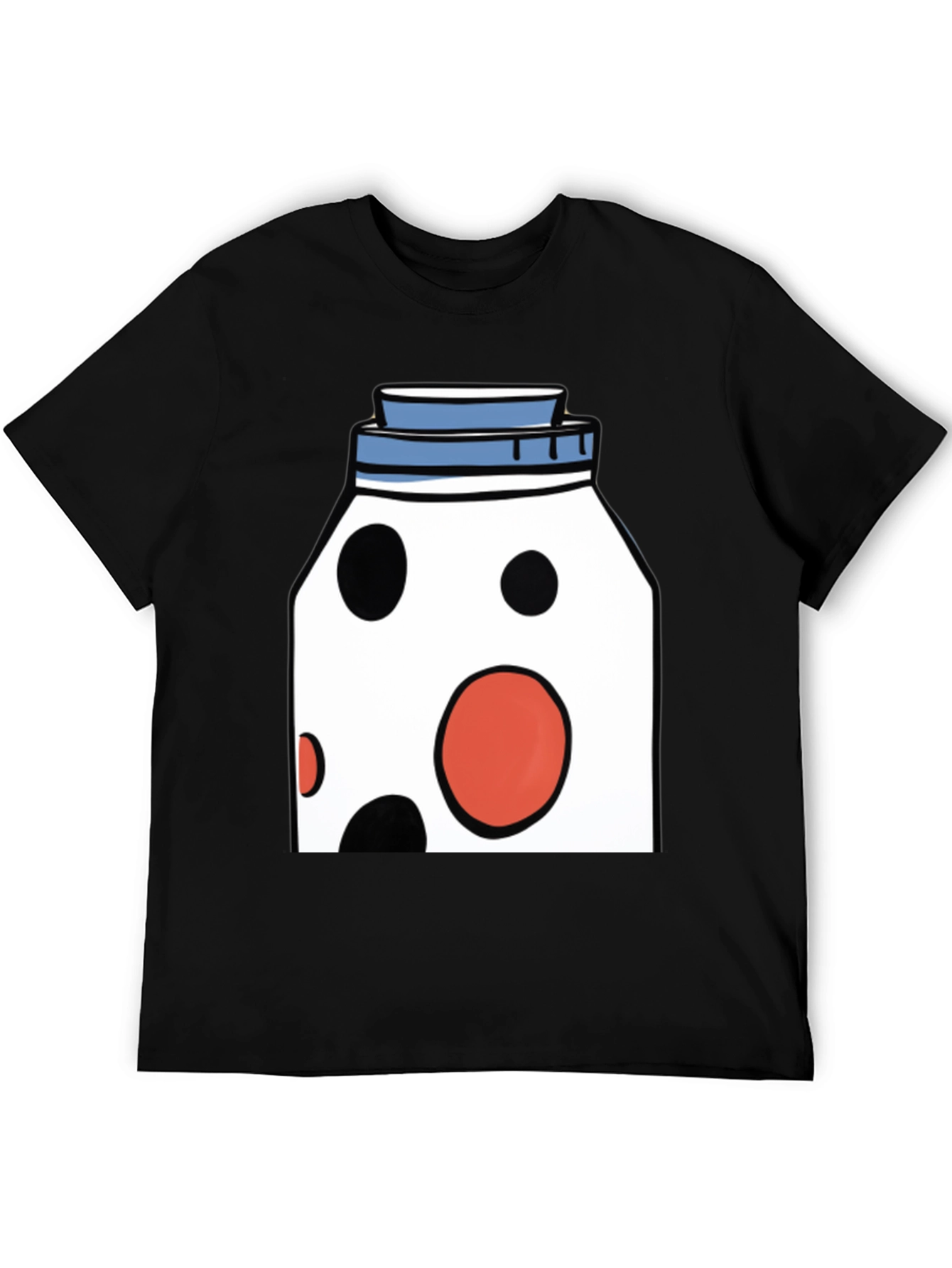 Black Funky Polka Dot Jar Graphic T-Shirt view 5