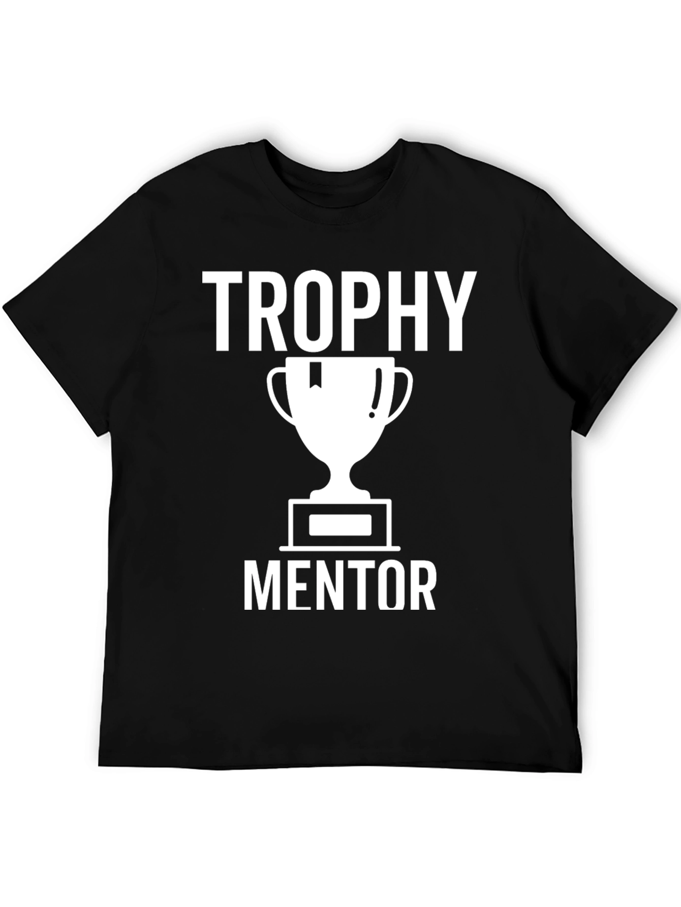 Black Trophy Mentor Graphic Tee - Black Cotton T-Shirt view 5