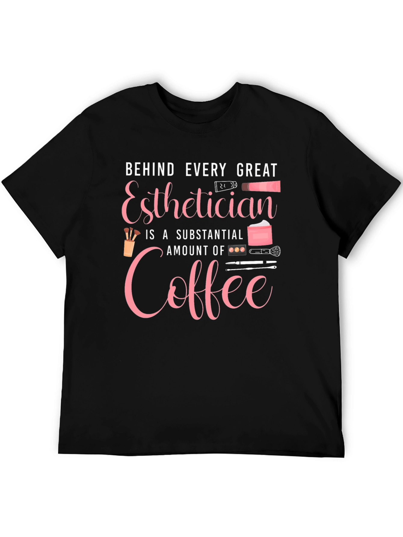 Black Esthetician Coffee T-Shirt - Beauty Pro Tee view 5