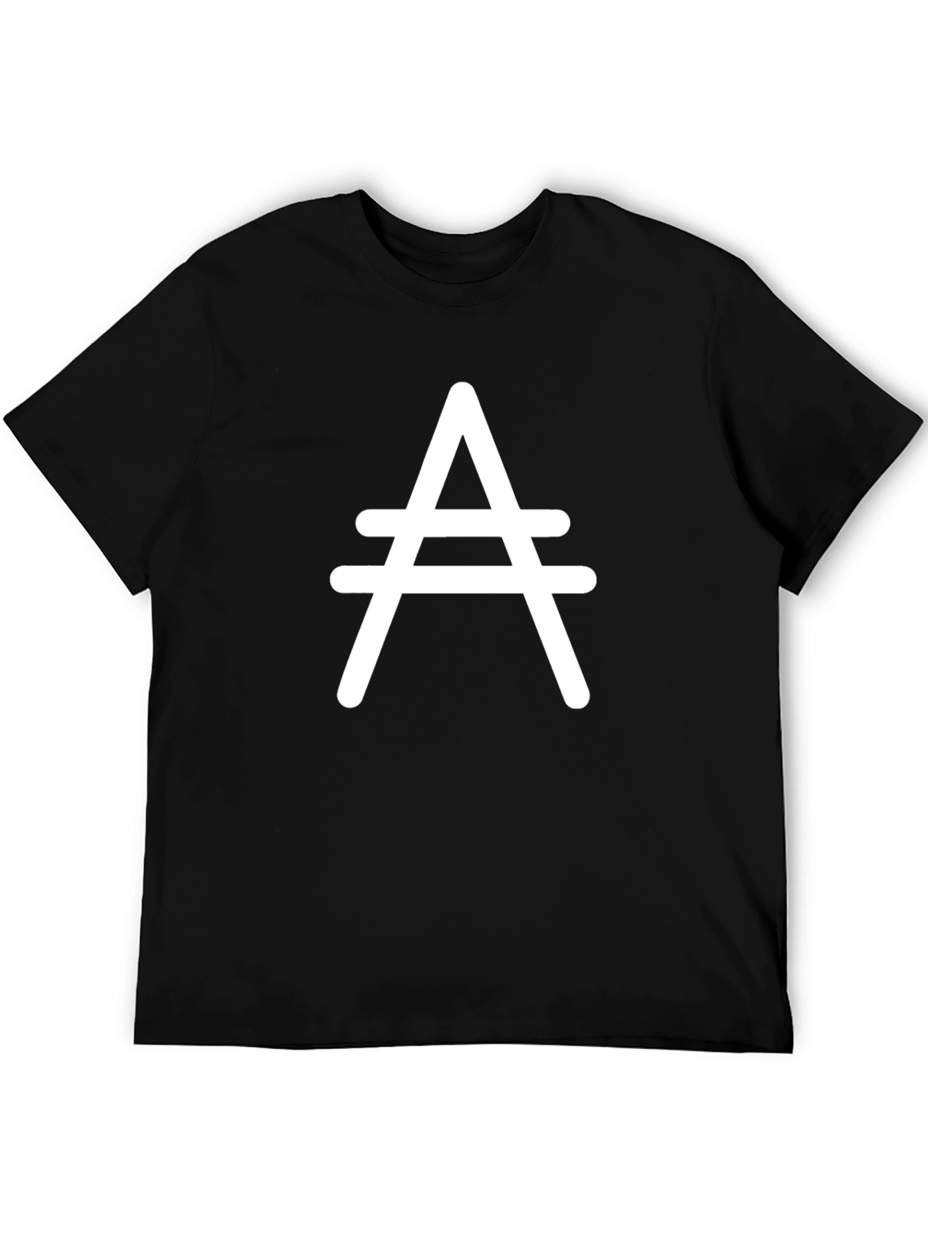Black Double A Graphic Tee - Modern Minimalist Style view 5