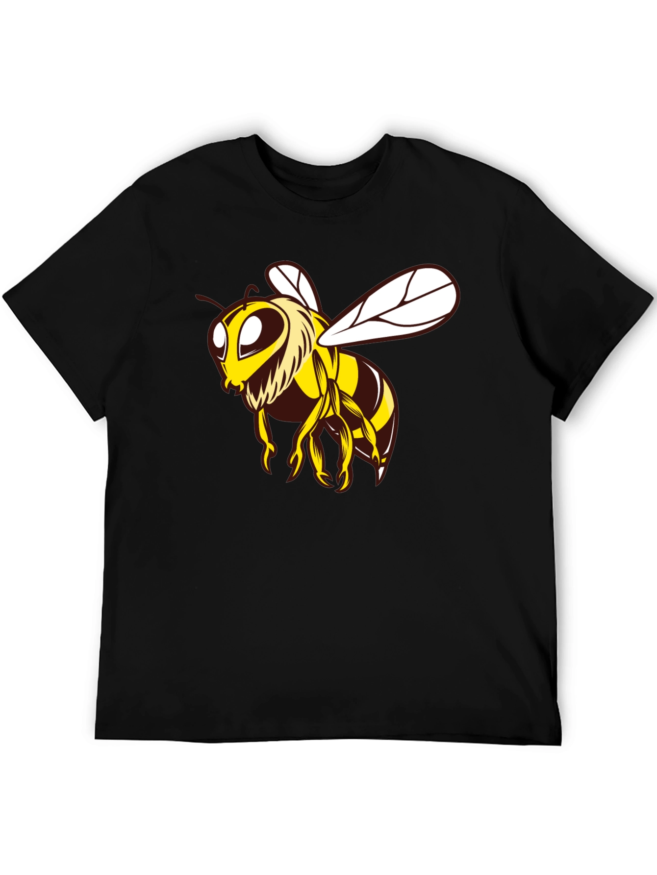 Black Bee Graphic Black T-Shirt view 5
