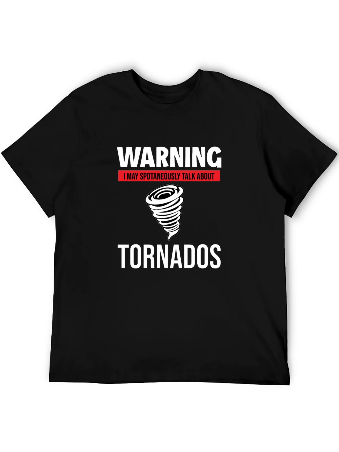 Black Warning Tornadoes T-Shirt view 5