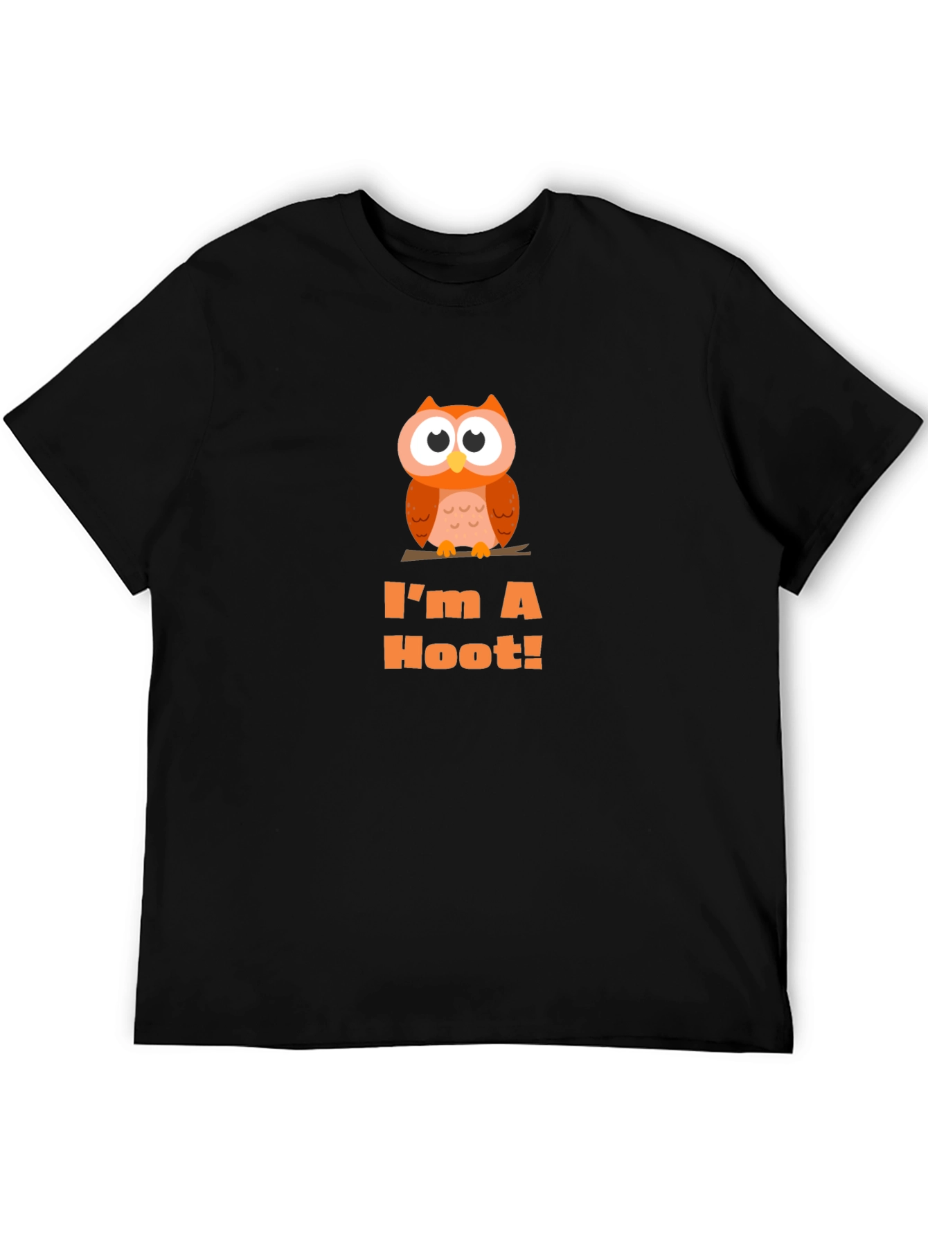 Black I'm A Hoot! Owl Graphic Tee - Black view 5
