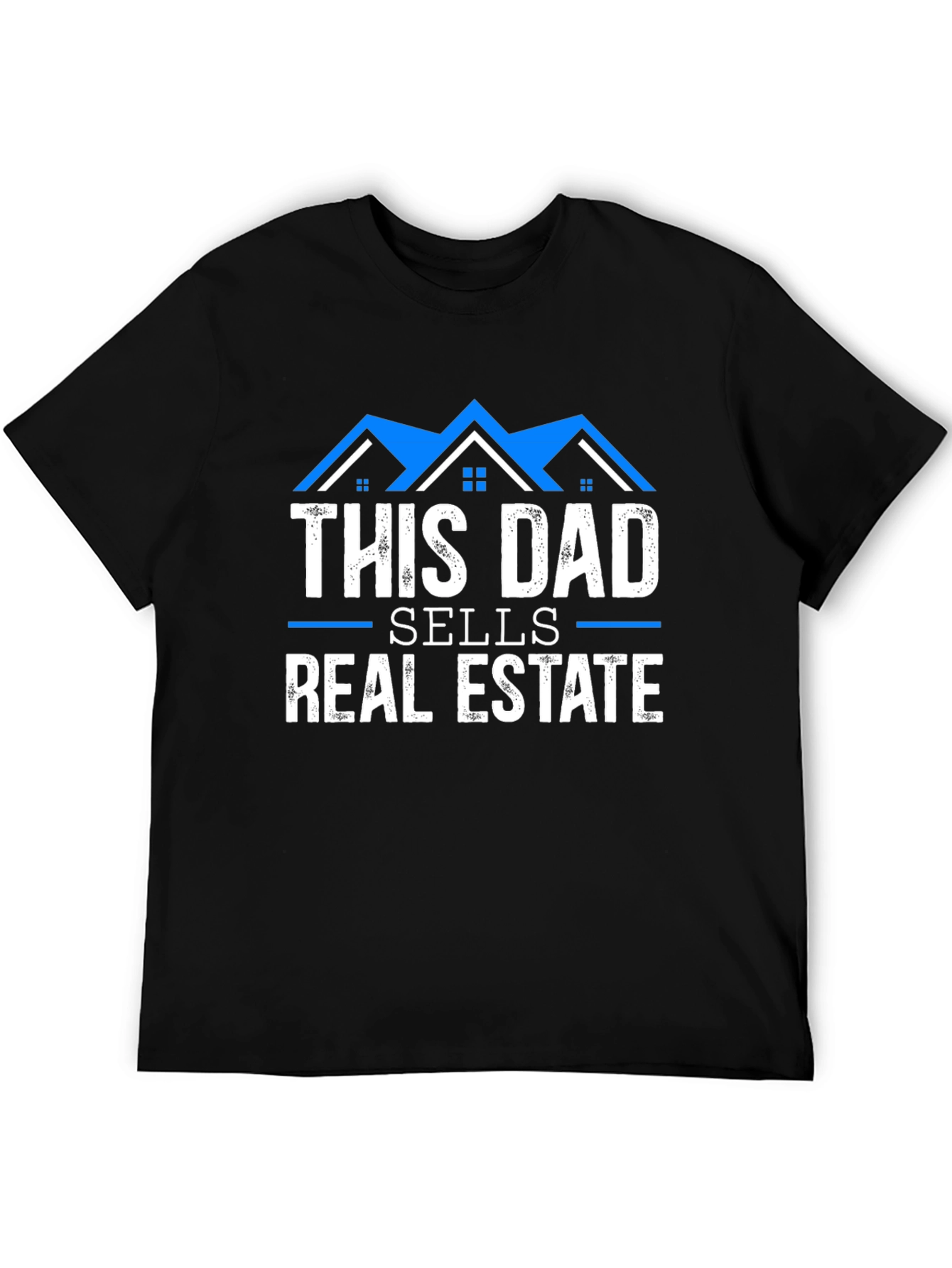 Black This Dad Sells Real Estate T-Shirt view 5