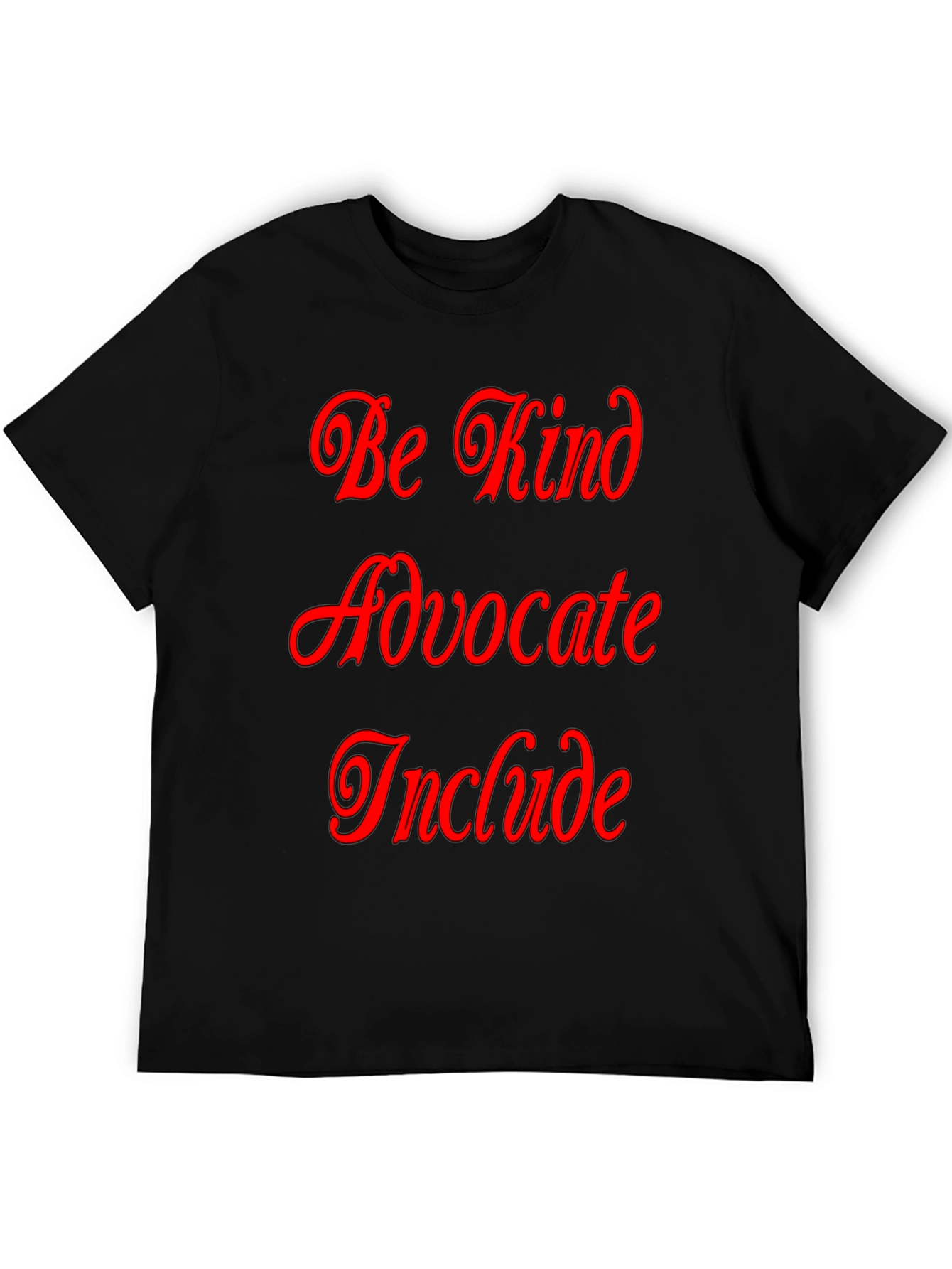 Black Be Kind Advocate Include Graphic Tee view 5