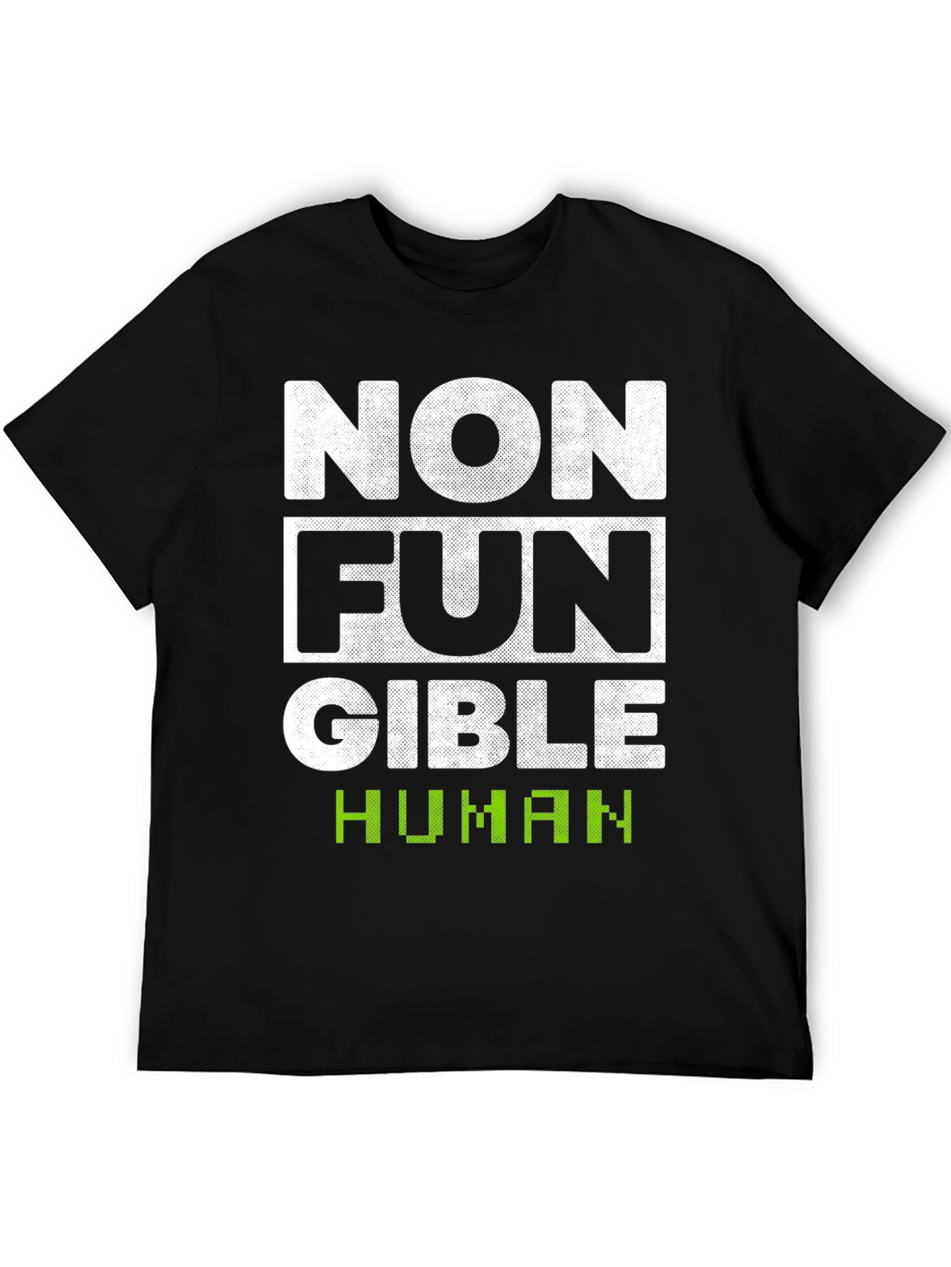 Black Non-Fungible Human Funny T-Shirt view 5