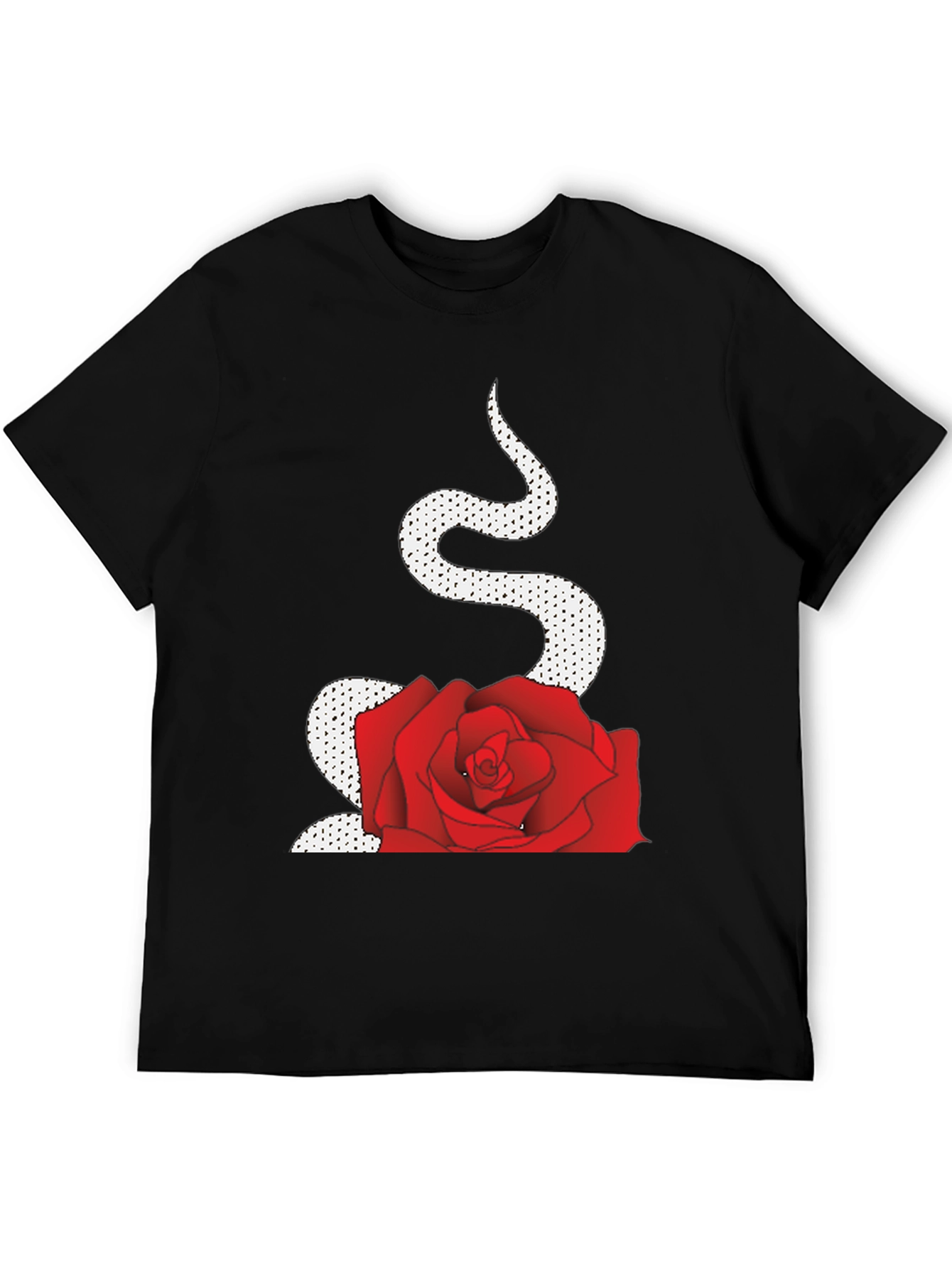 Black Snake and Rose Graphic Tee view 5