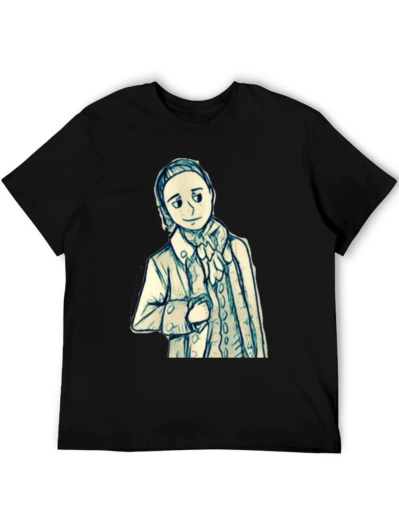 Whimsical Historical Figure Graphic Tee - 5