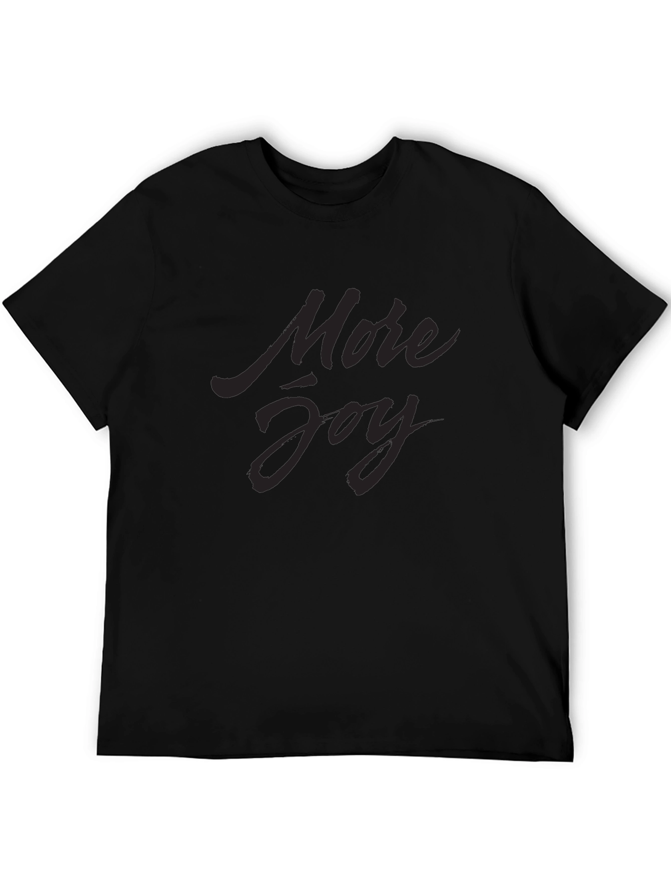 Black More Joy Black Graphic Tee - Casual Comfort view 5