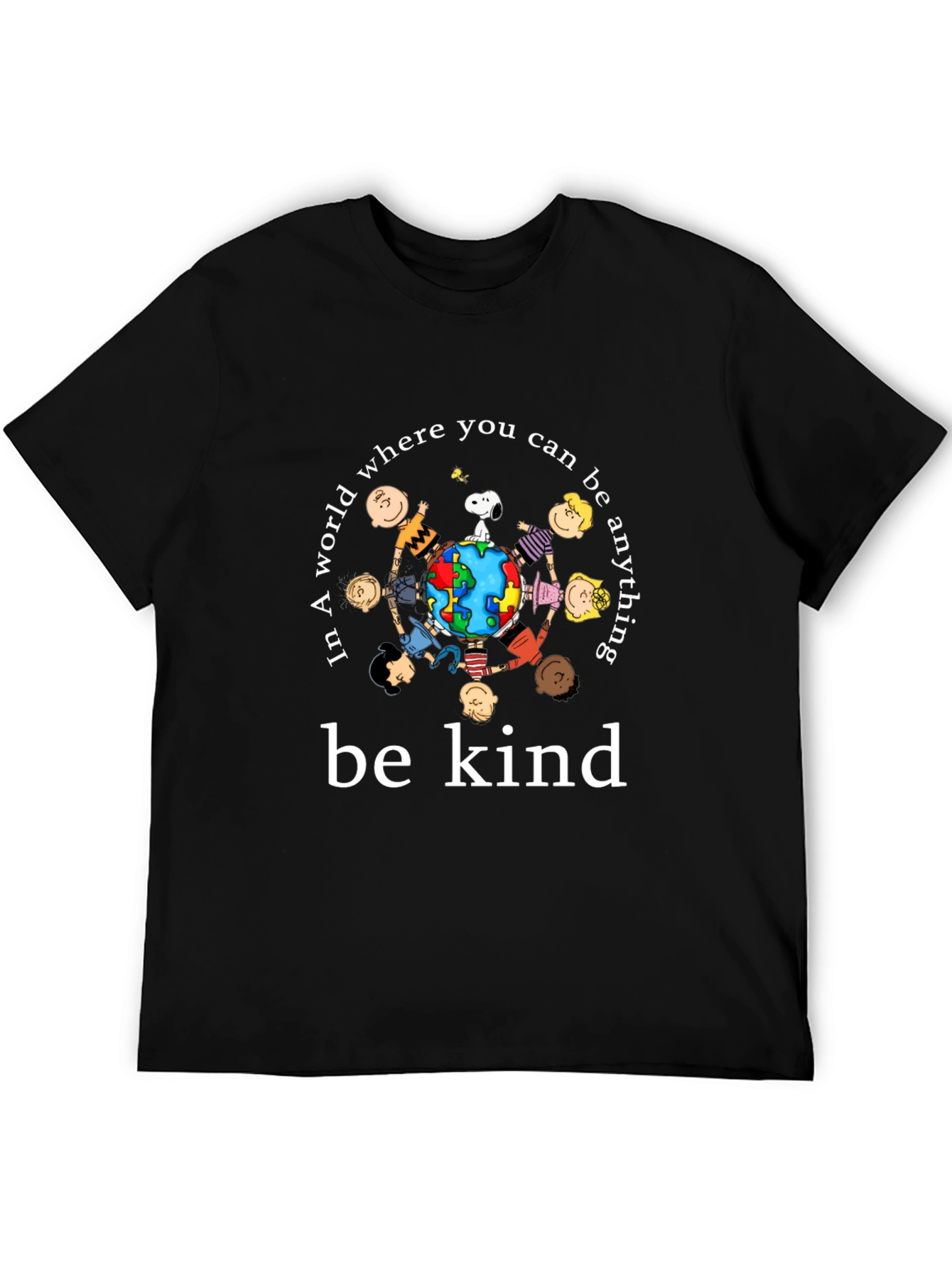 Black Be Kind Graphic Tee view 5
