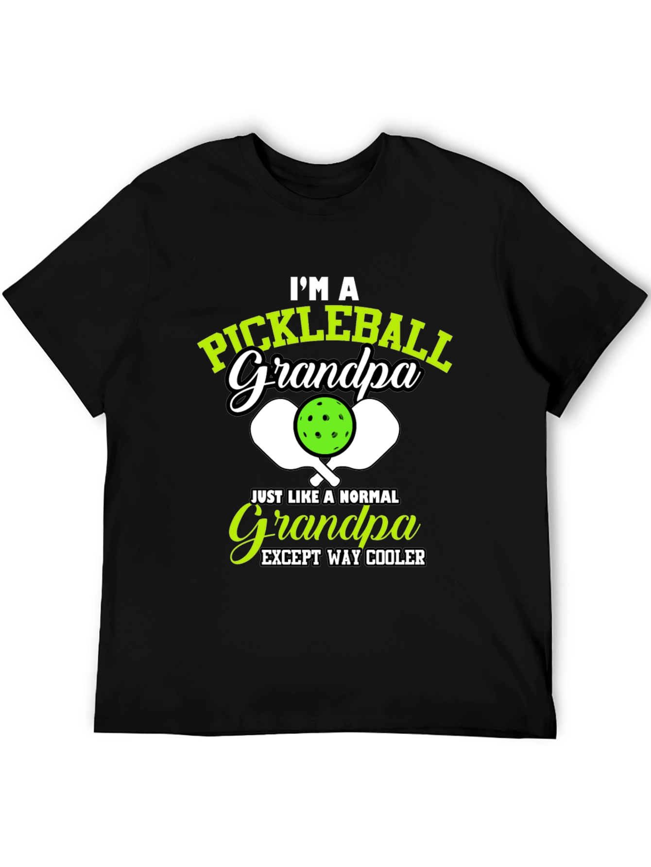 Pickleball Grandpa T-Shirt - Cool Grandfather Gift - 5