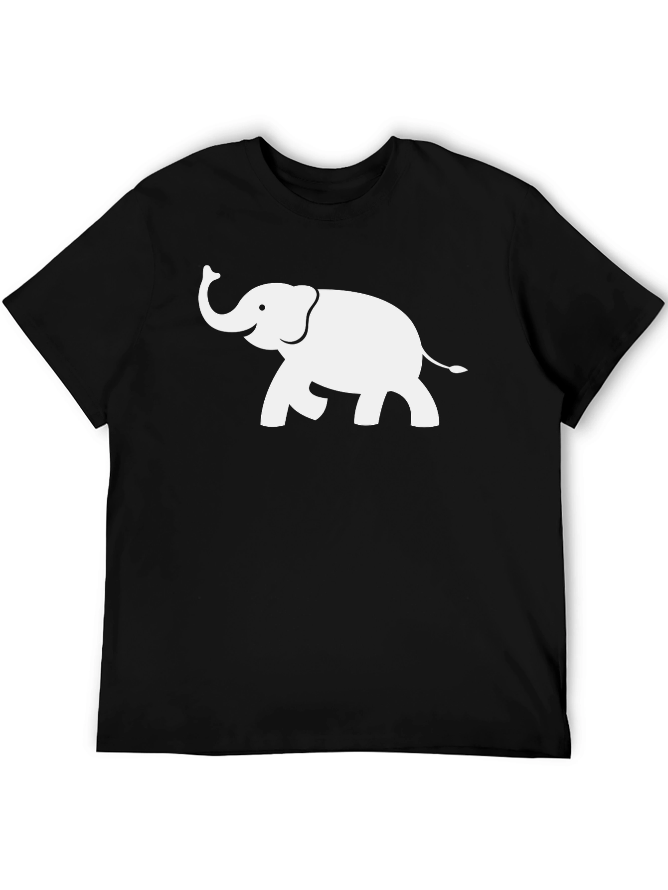 Black Elephant Graphic Tee - Black Cotton Blend view 5