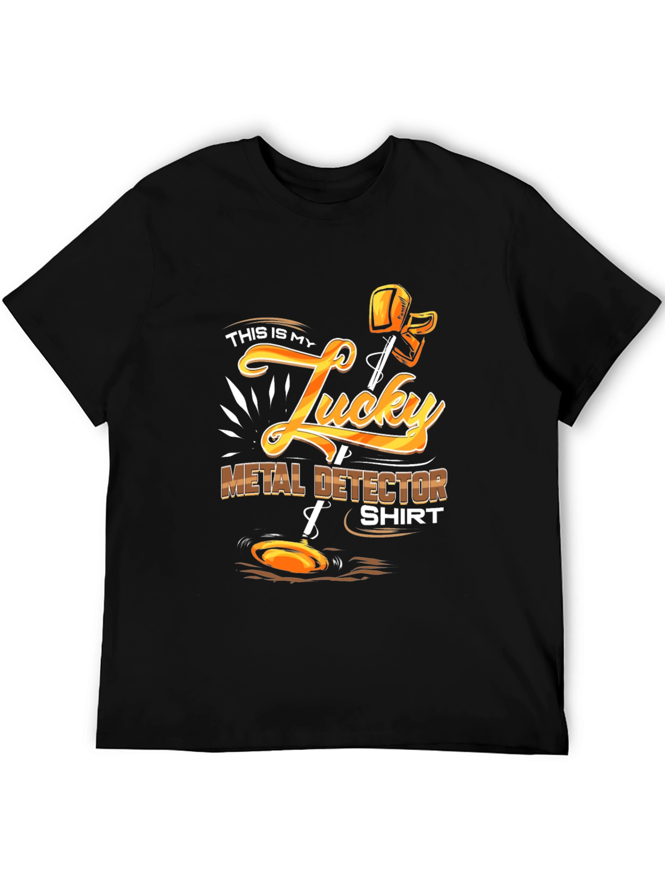 Black Lucky Metal Detector Shirt - Hobby Apparel view 5