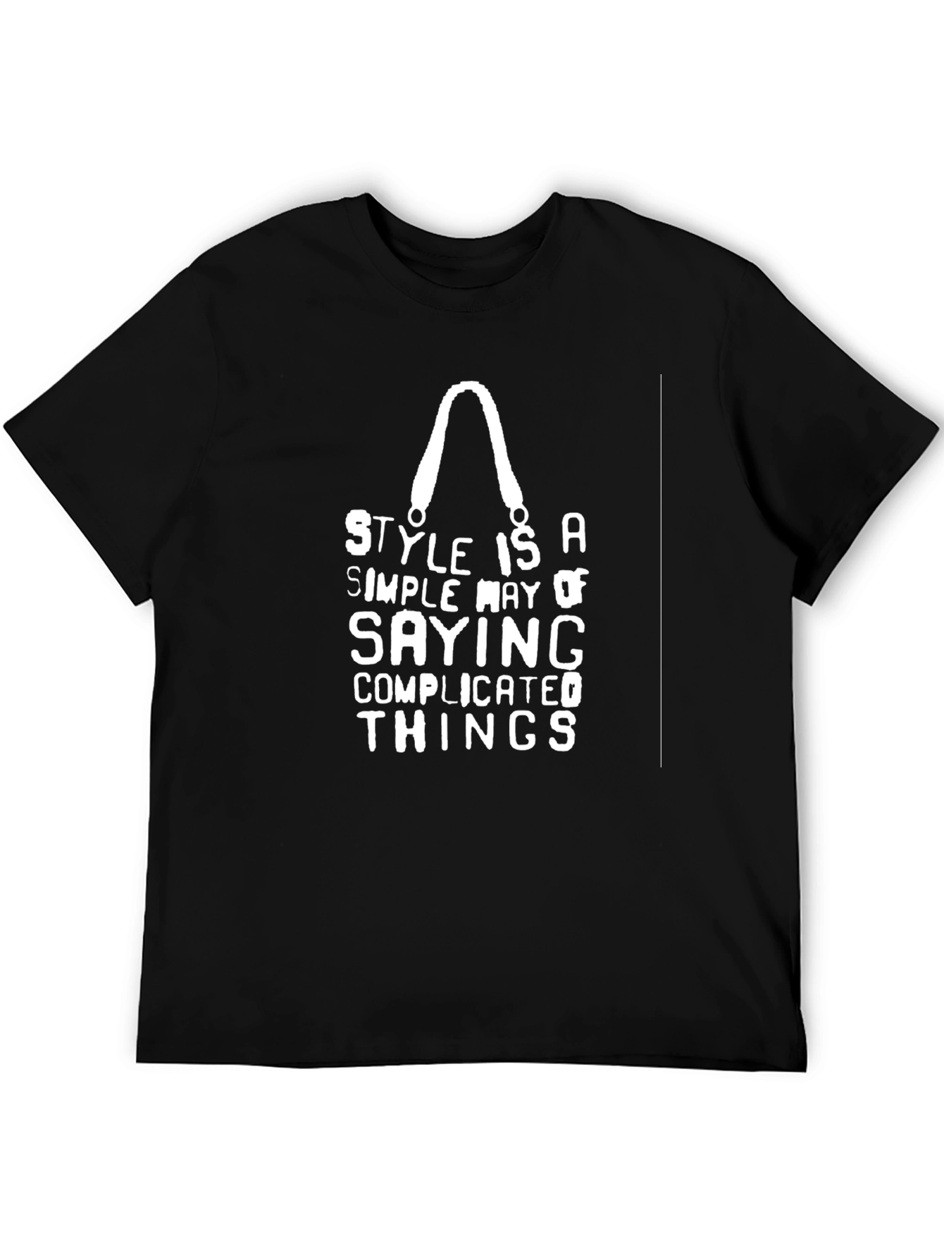 Style Quote Black T-Shirt - 5