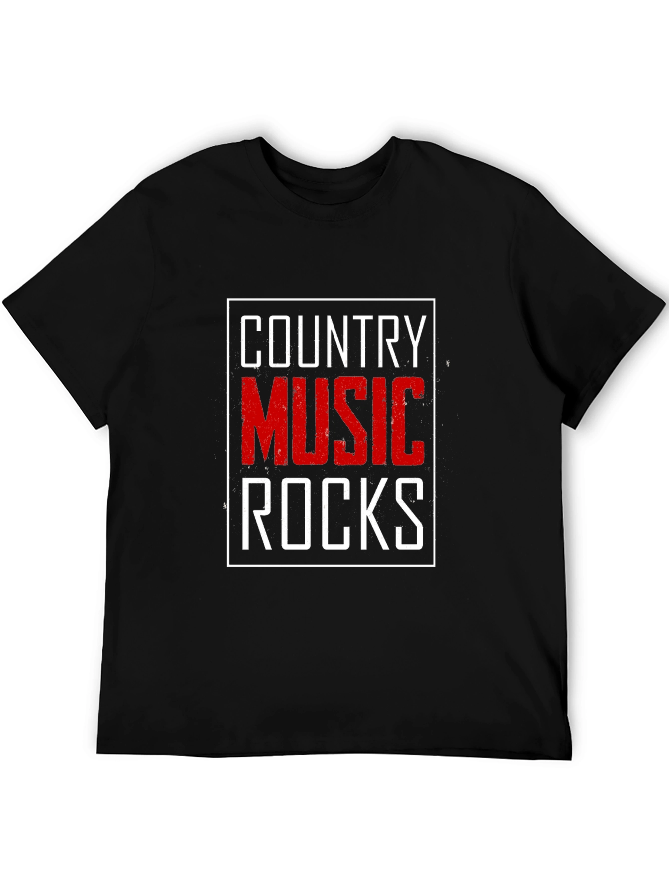 Black Country Music Rocks Graphic T-Shirt view 5