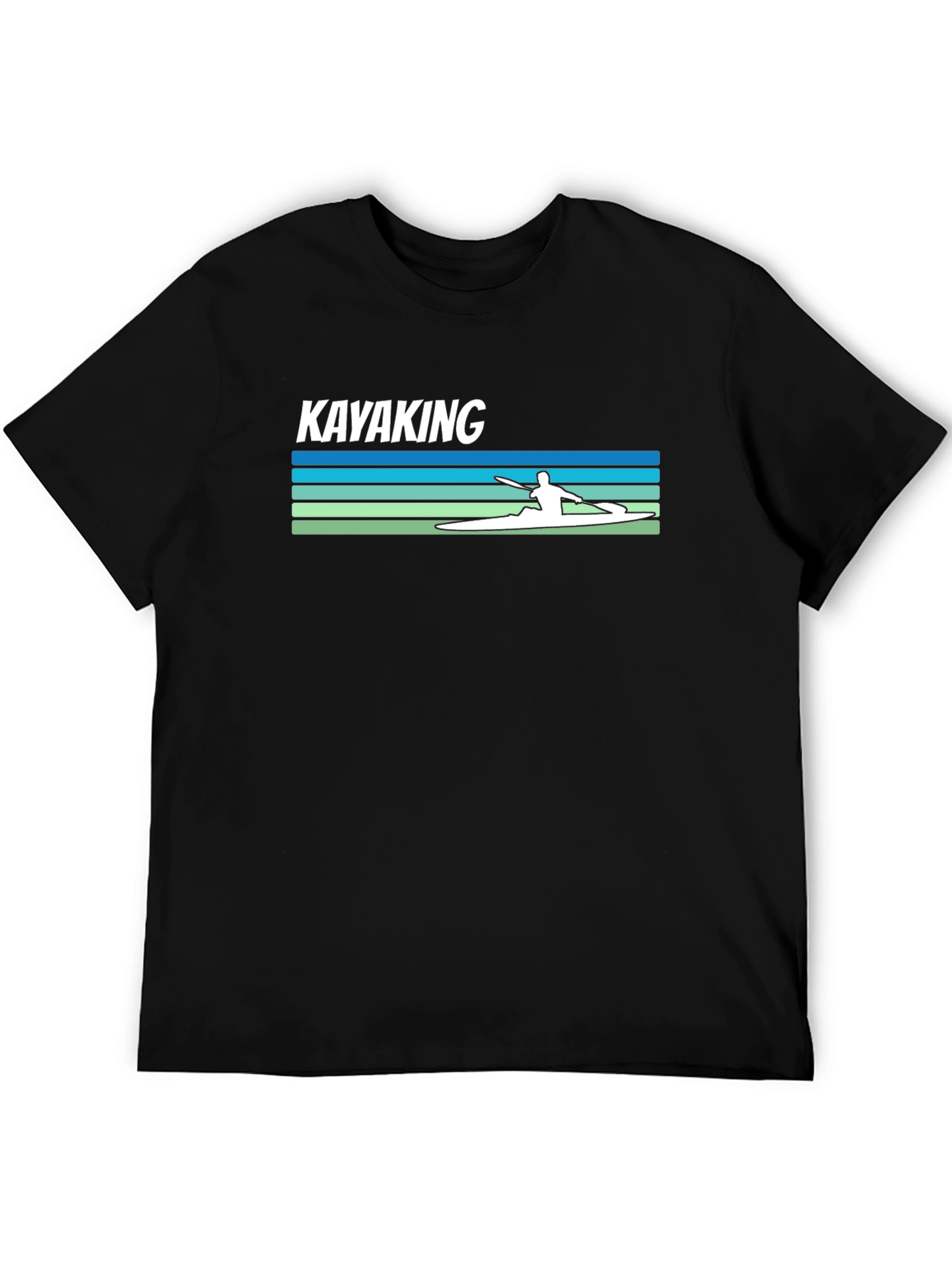Black Kayaking Graphic Tee - Stylish Adventure Shirt view 5