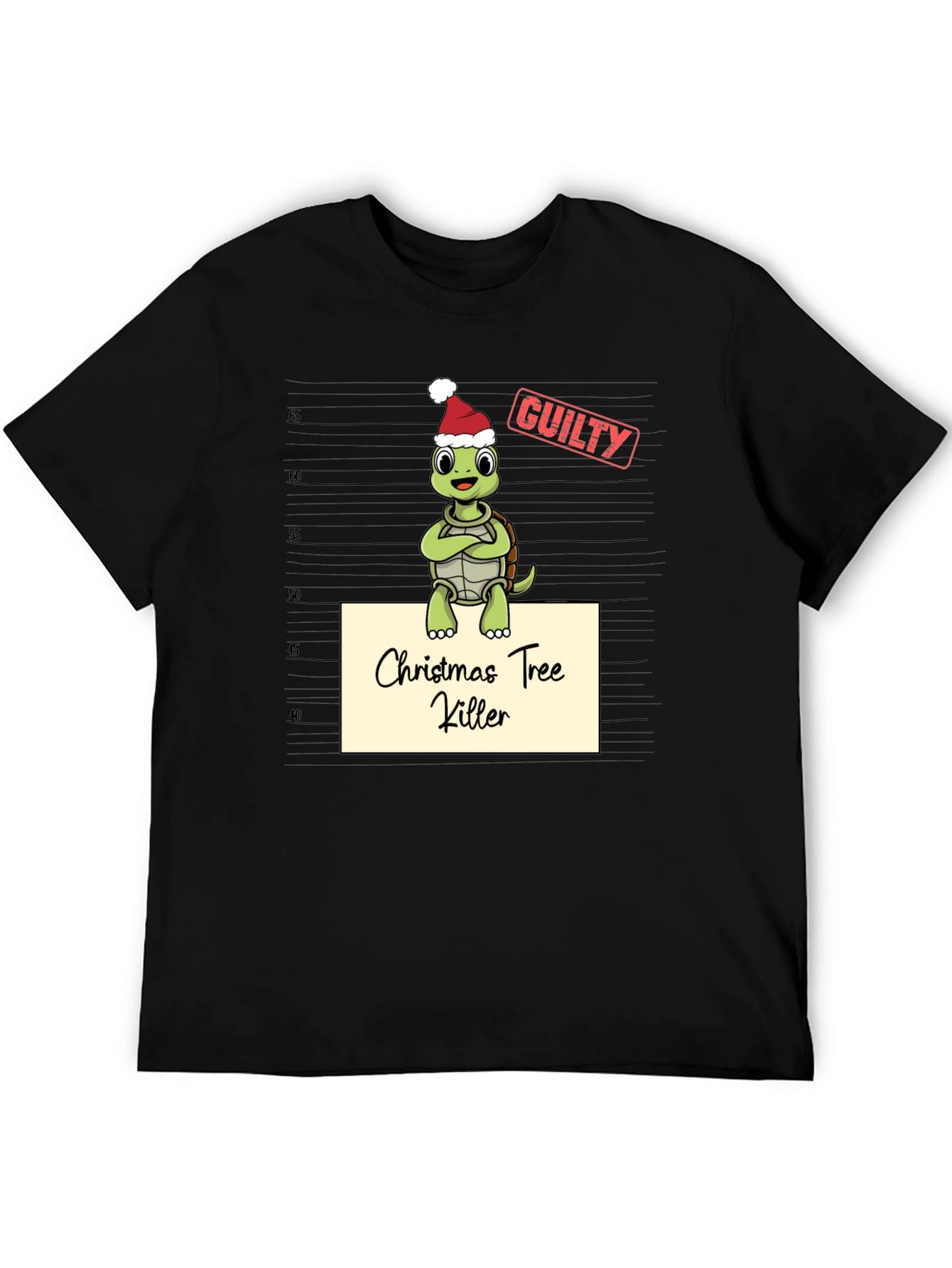 Christmas Tree Killer Turtle Graphic Tee - 5