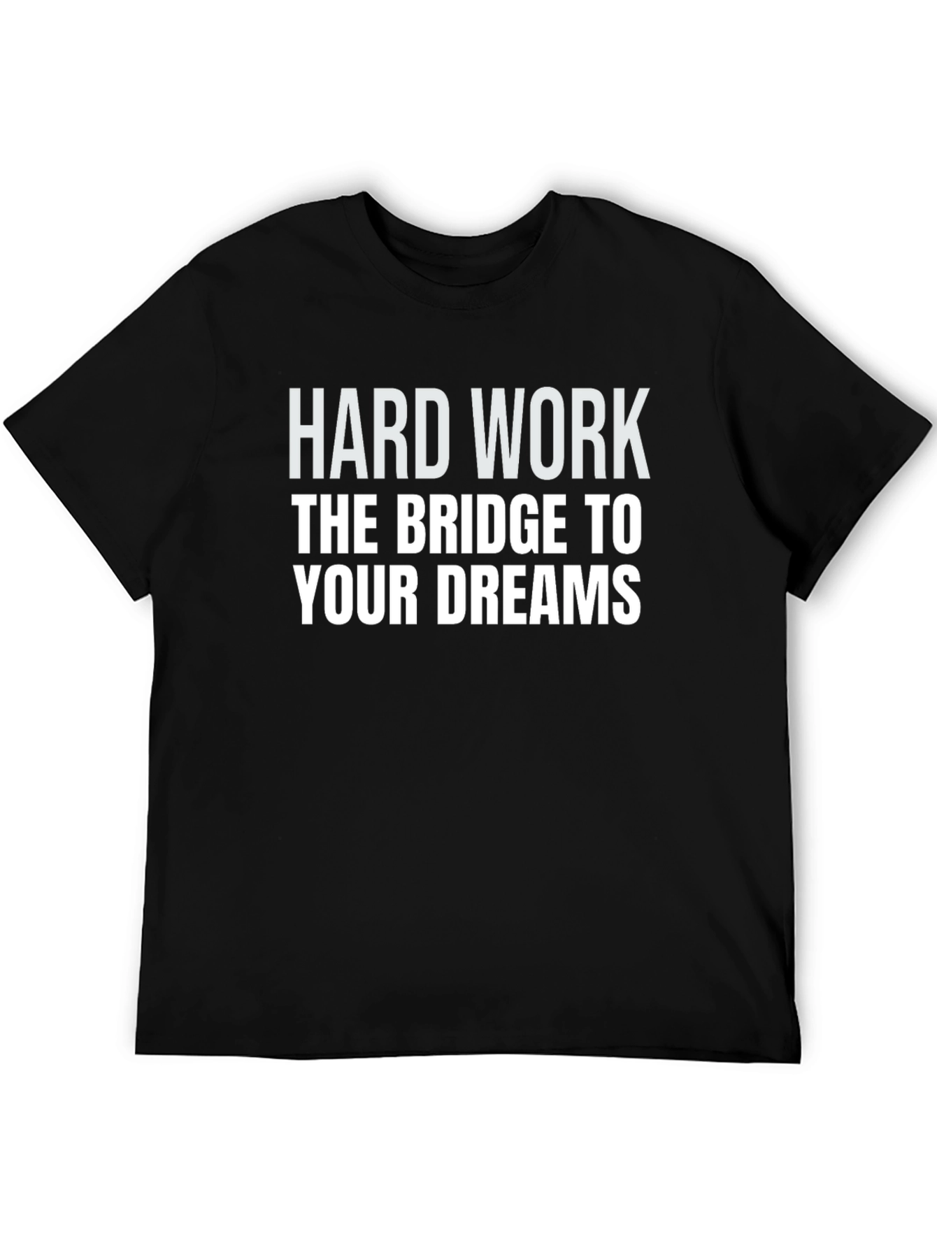 Black Hard Work Dreams Graphic Tee view 5