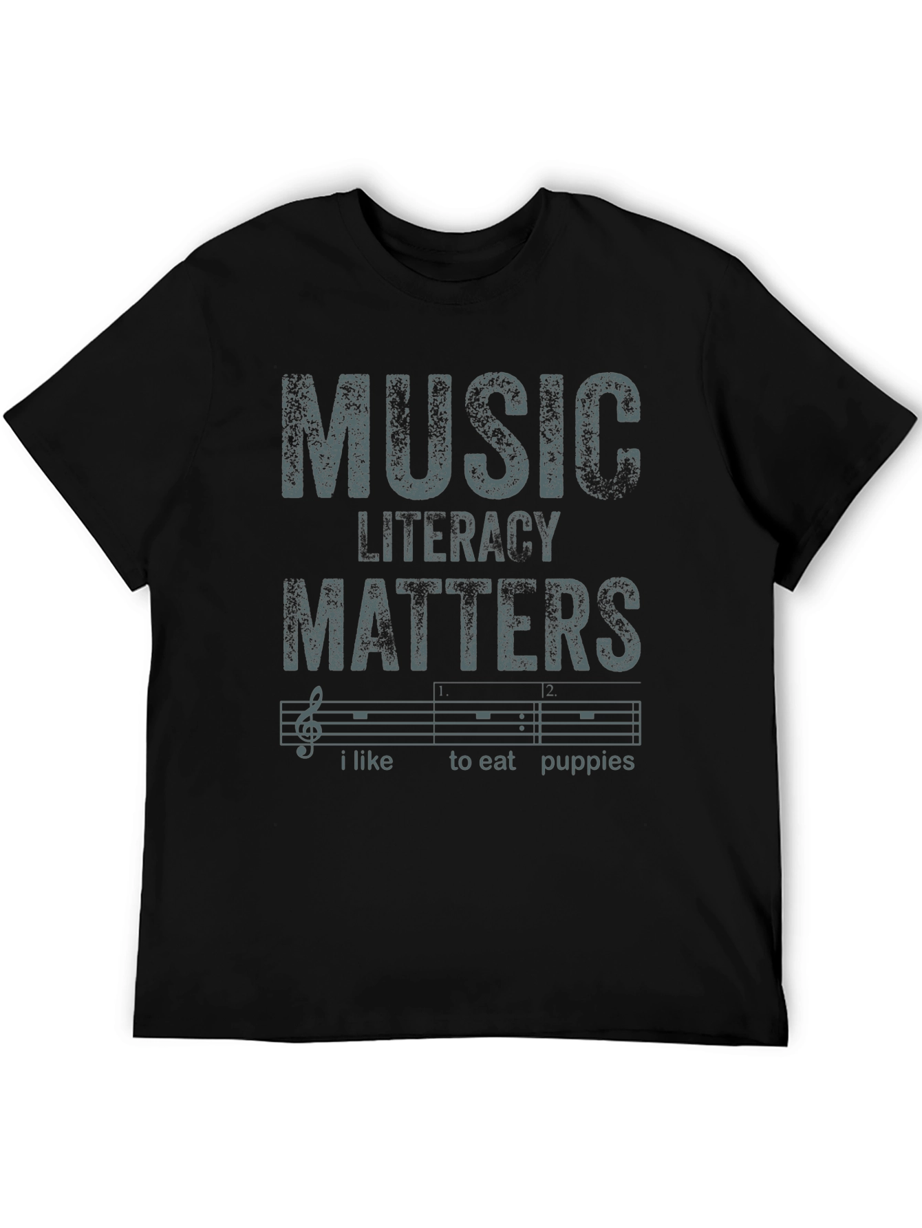 Black Music Literacy Matters T-Shirt view 5