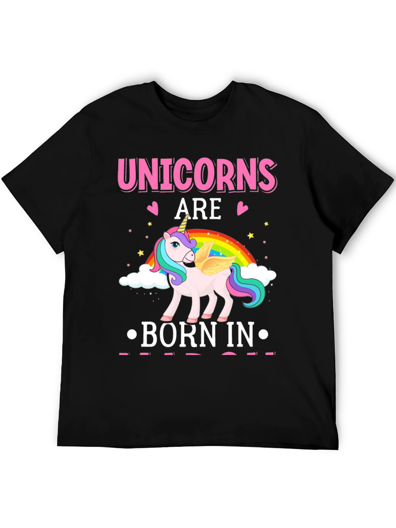 Black Unicorns Are Born In T-Shirt view 5