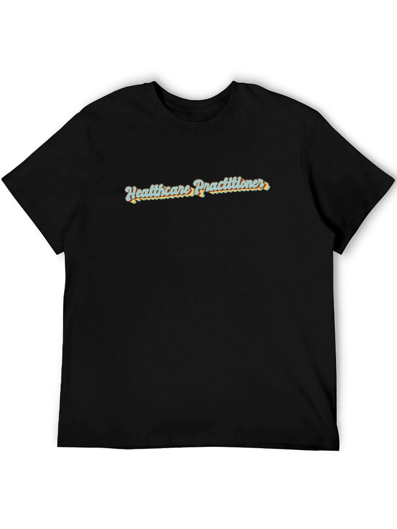 Black Healthcare Practitioner Retro T-Shirt view 5