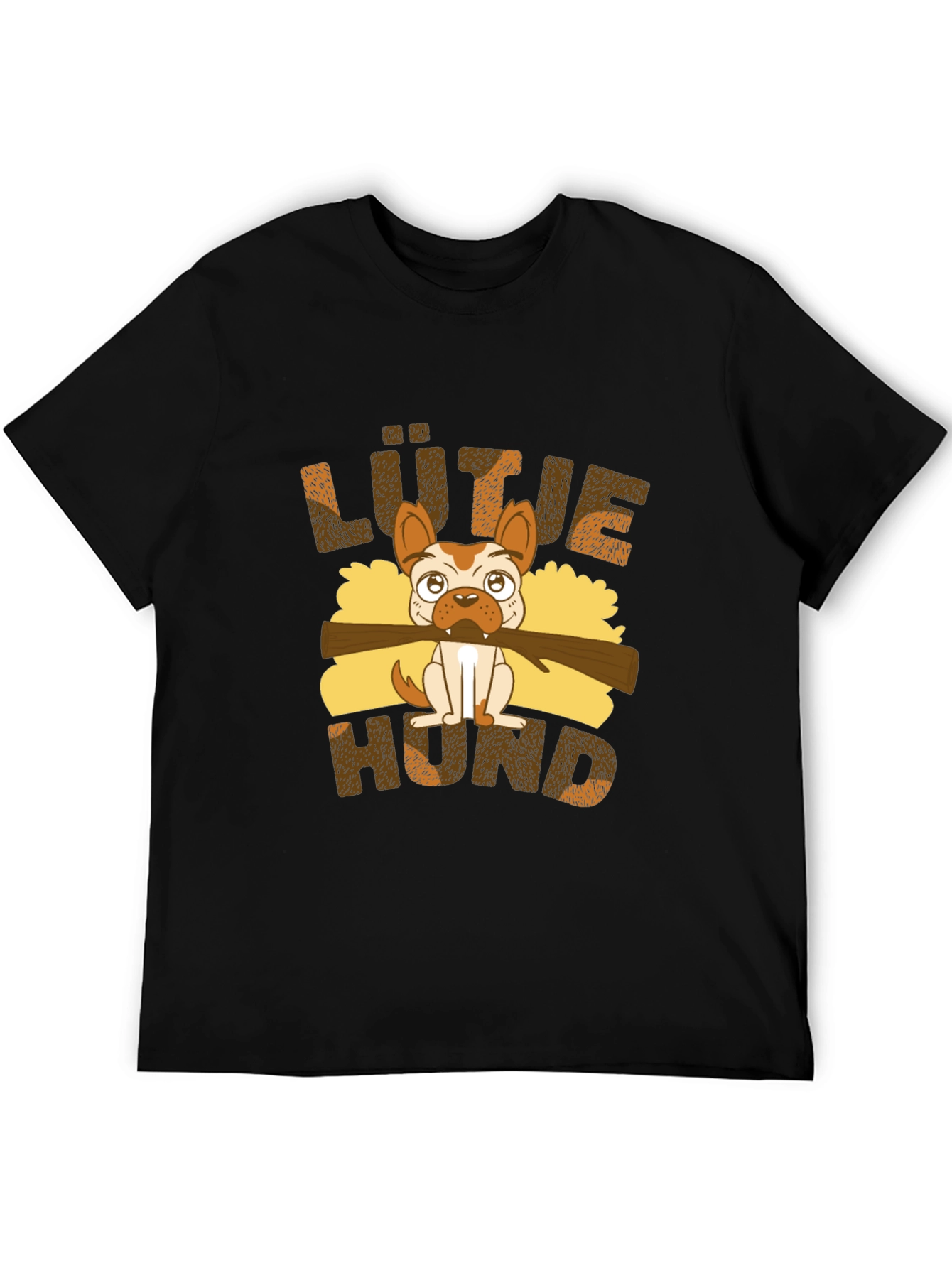 Black Lütje Hund Dog Graphic T-Shirt view 5